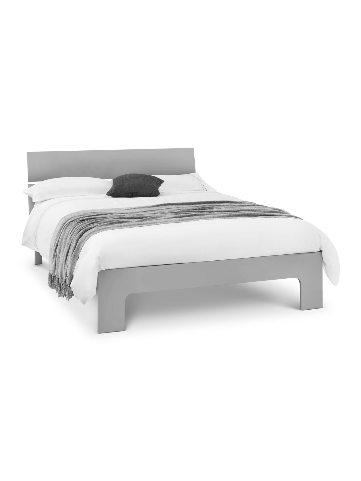 Manhattan Bed - Grey High Gloss