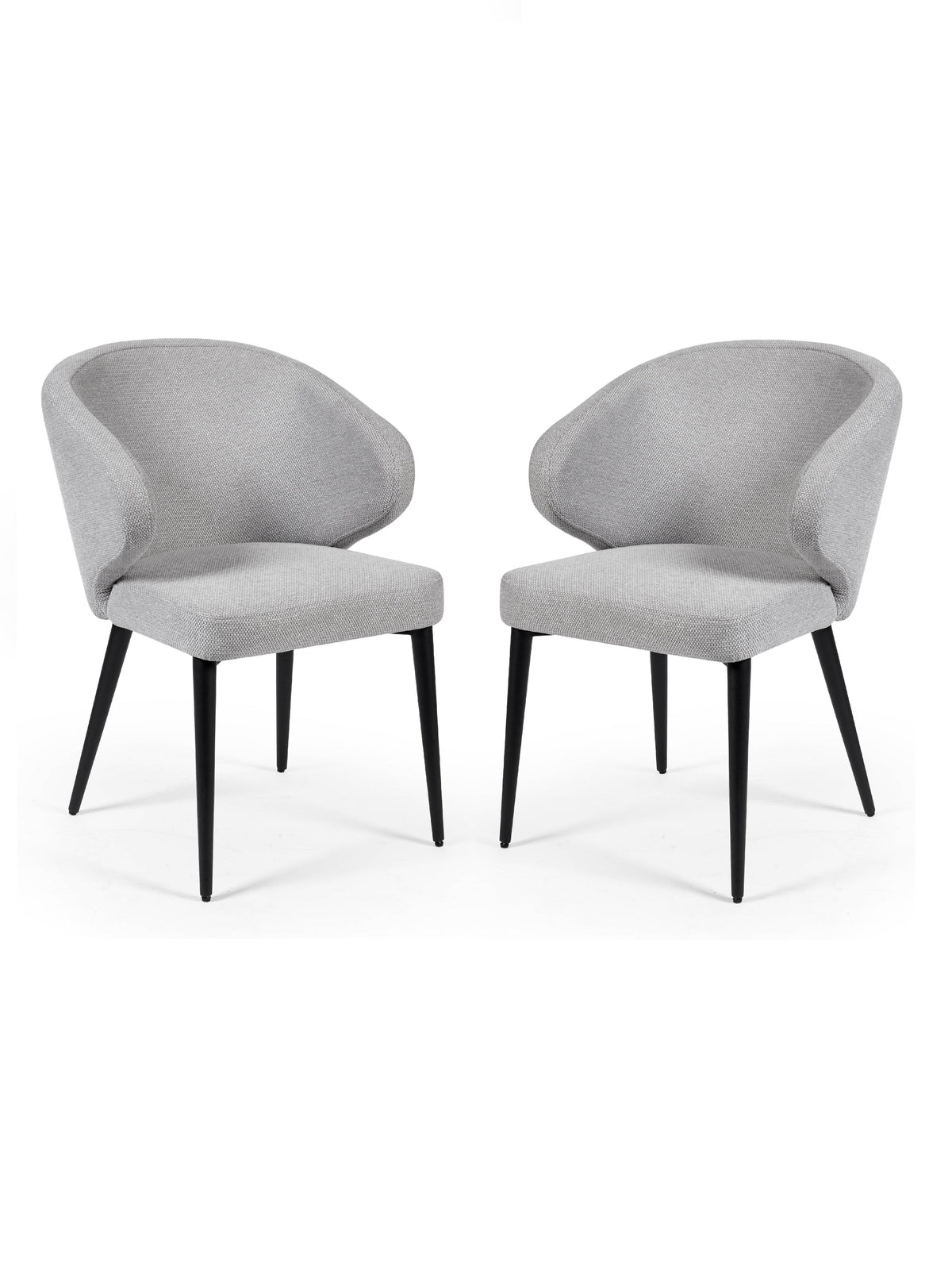 Marcus Light Grey Fabric Dining Chairs (Set of 2)
