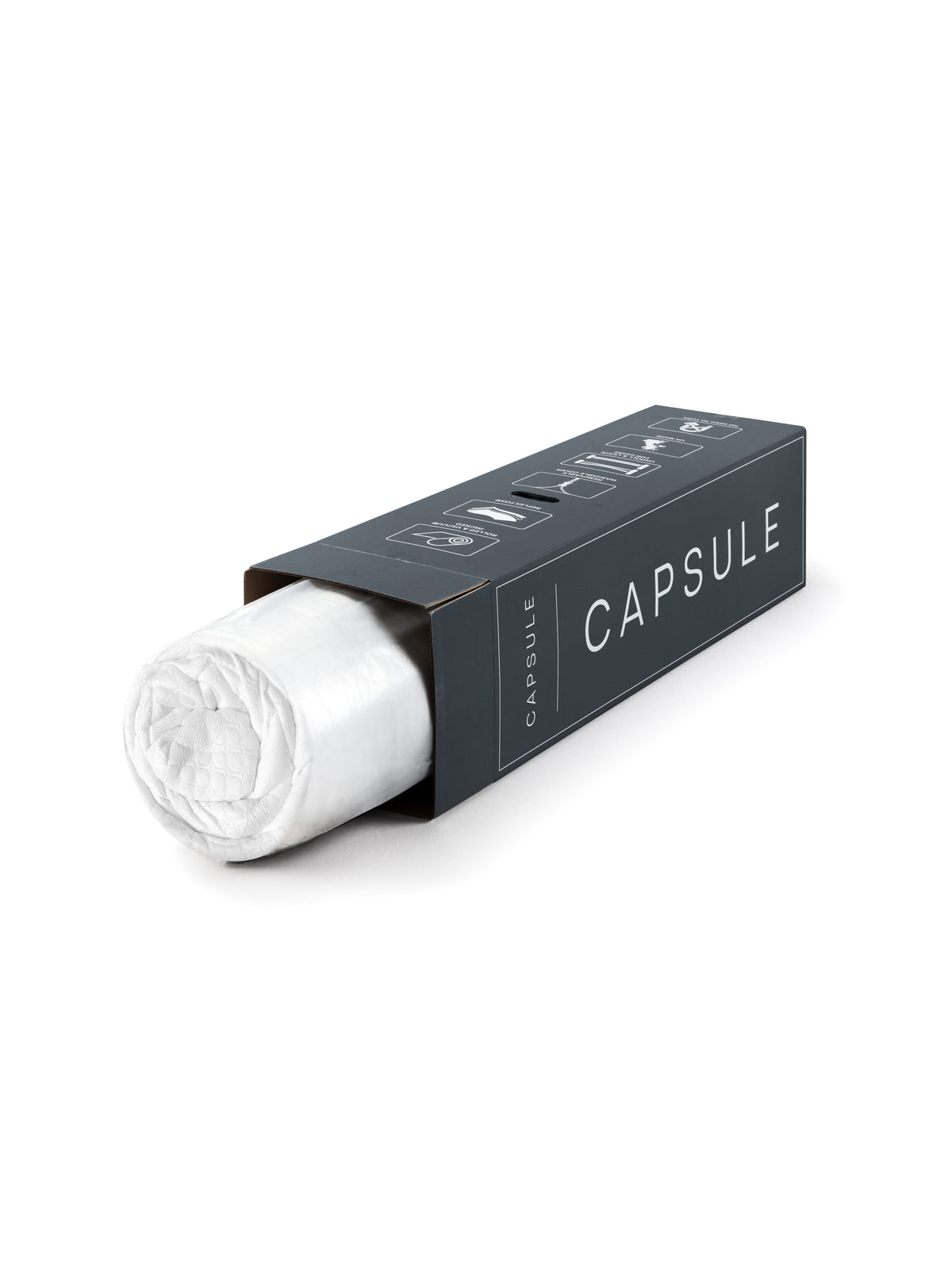 Capsule Memory Roll-Up Mattress – White