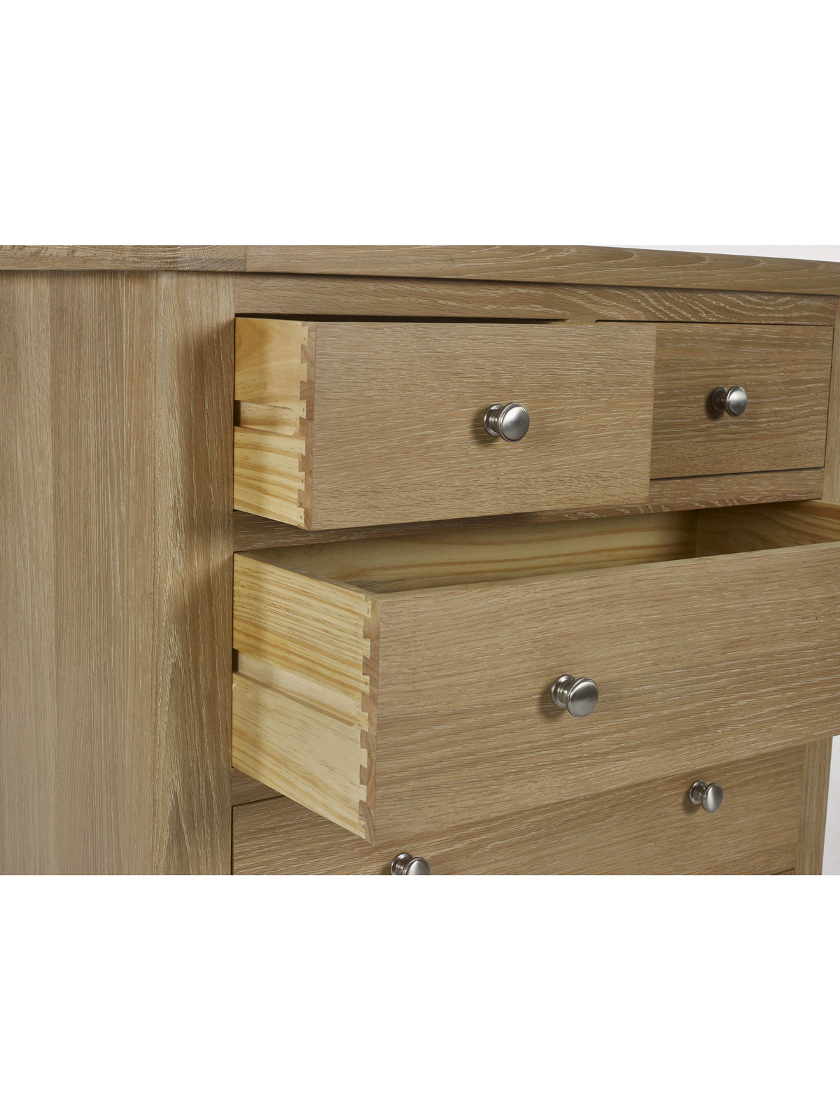 Memphis Limed Oak 3 + 2 Drawer Chest