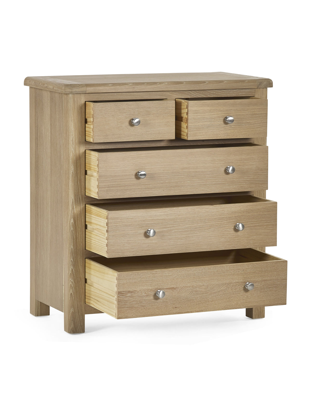 Memphis Limed Oak 3 + 2 Drawer Chest