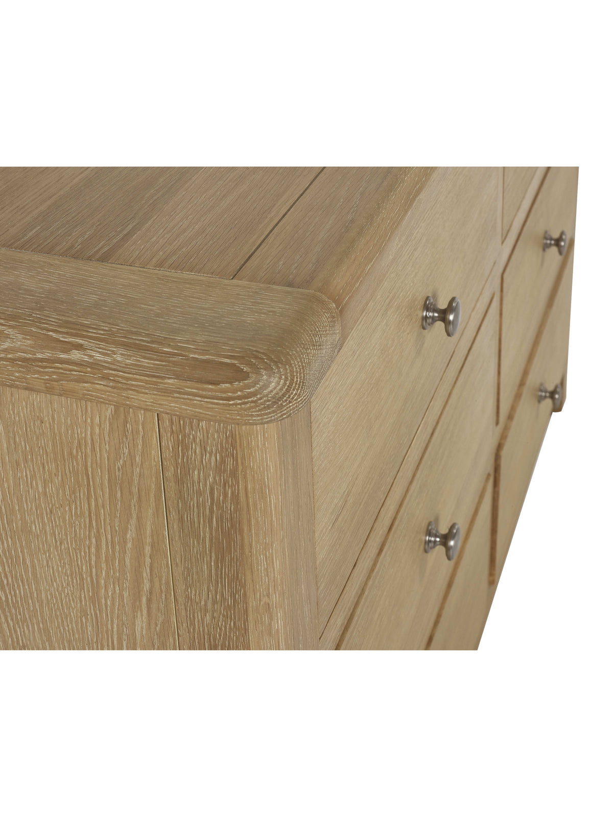 Memphis Limed Oak 6 Drawer Wide Chest
