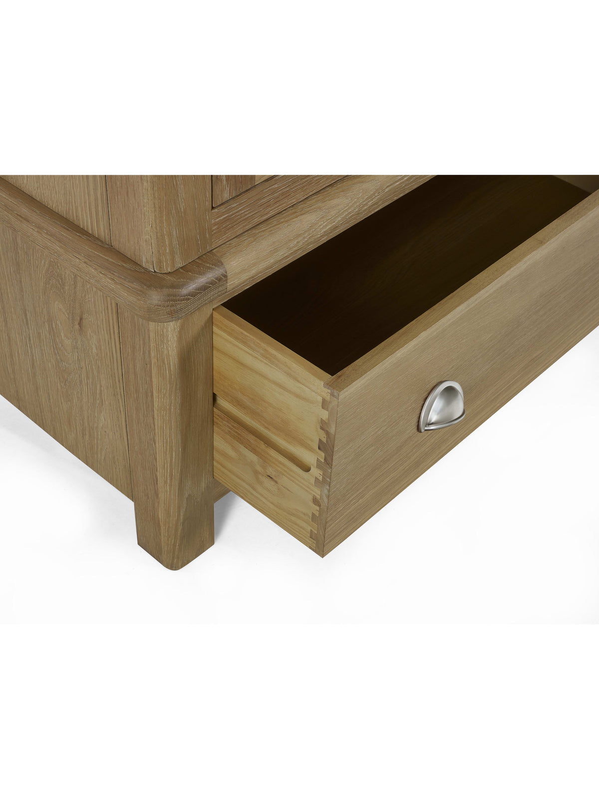 Memphis Limed Oak 2 Door 1 Drawer Wardrobe