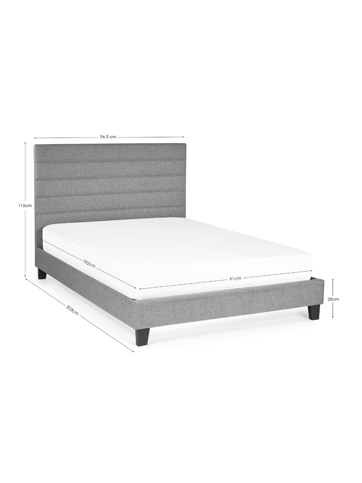 Merida Bed - Grey