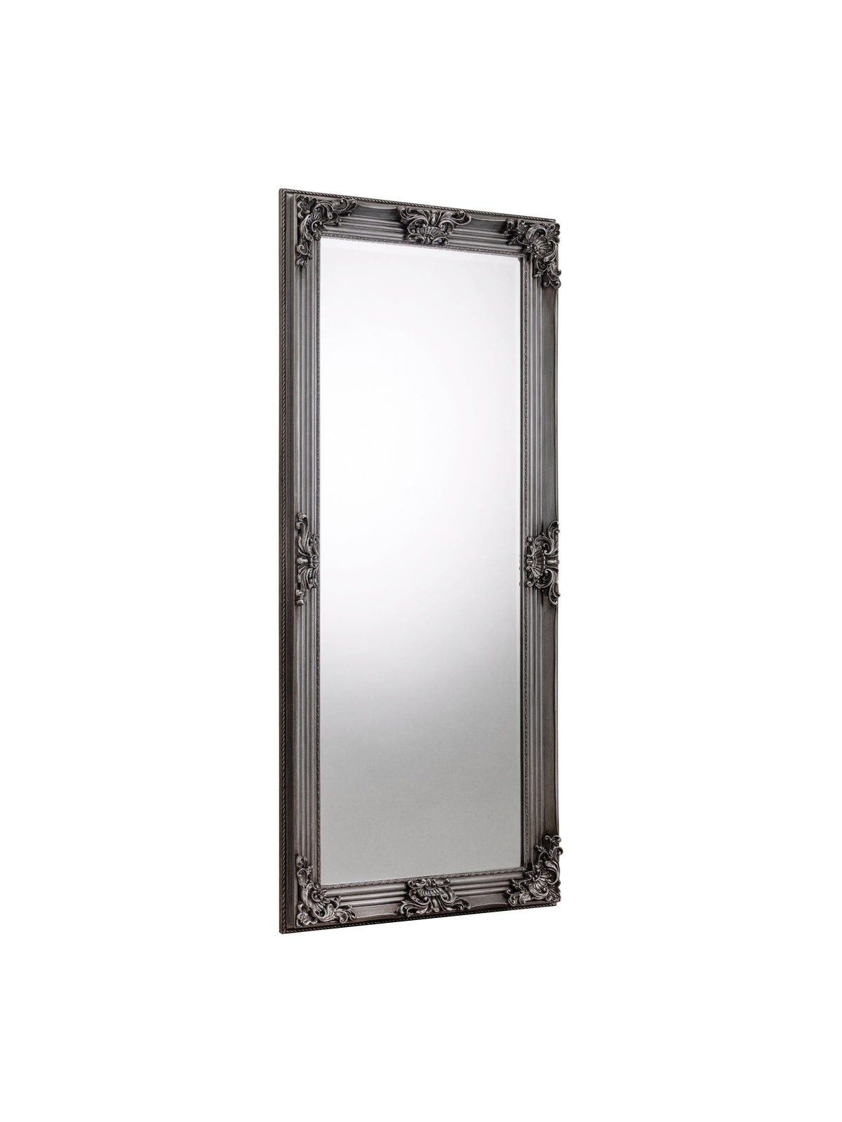 Rococo Pewter Lean-To Dress Mirror