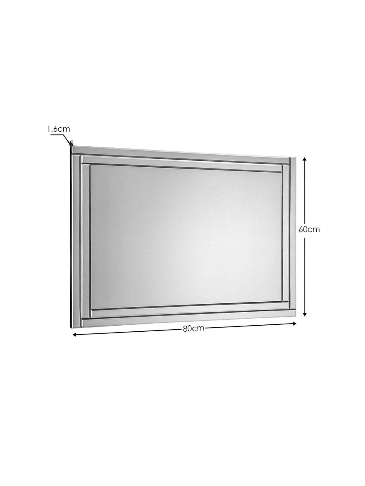 Deco Frameless Wall Mirror