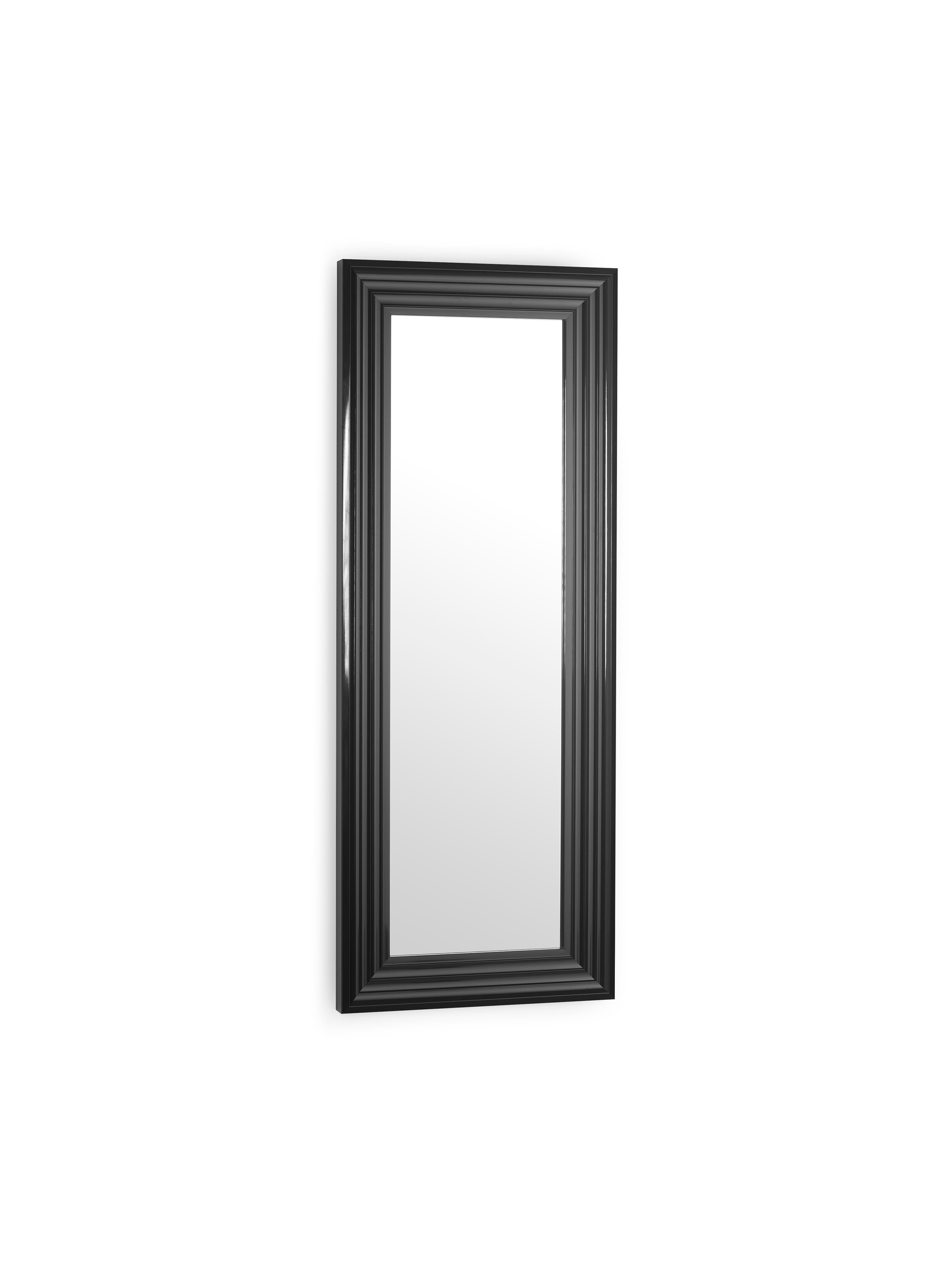 Tokyo Gloss Black Tall Rectangular Dressing Mirror