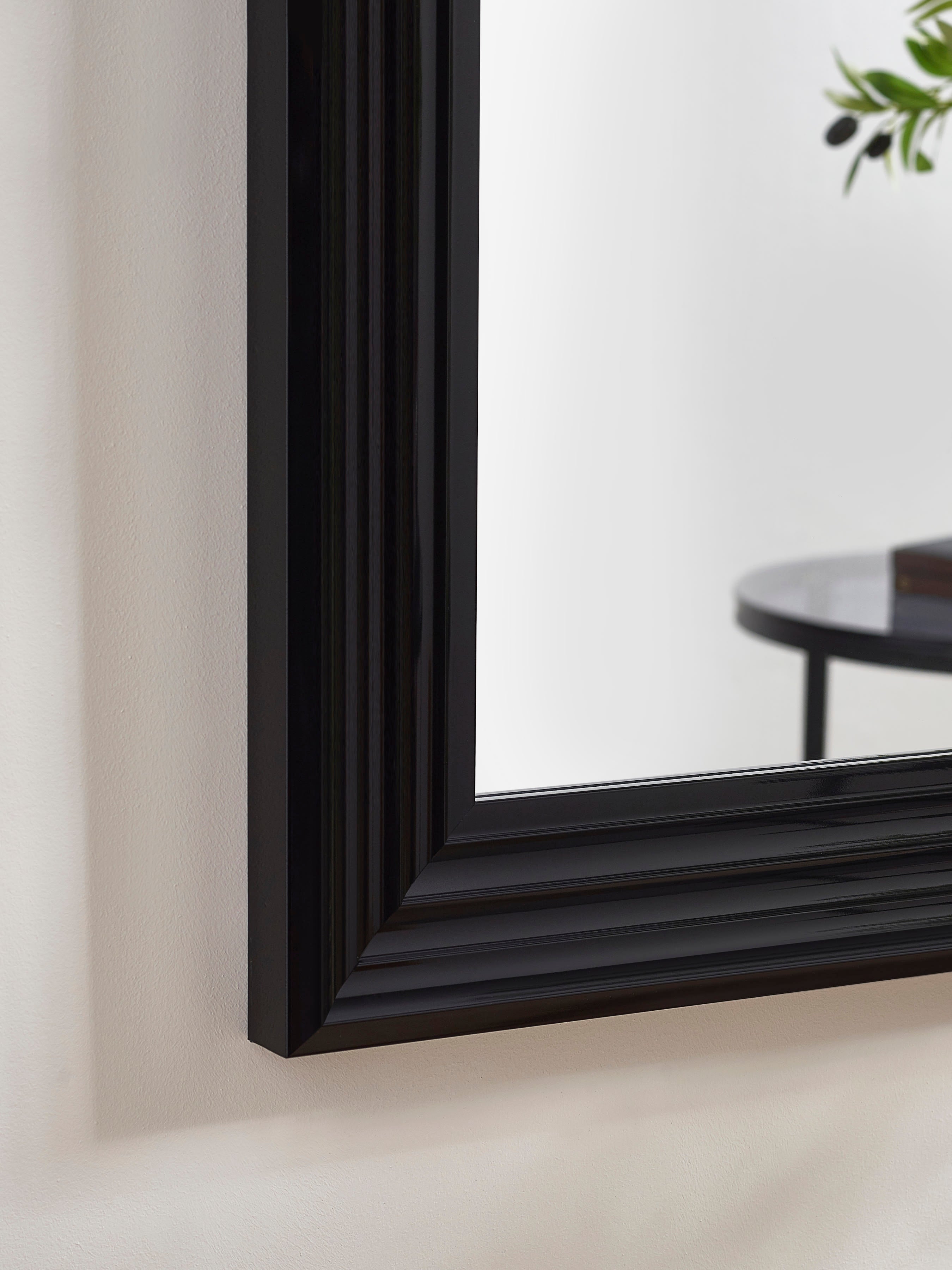 Tokyo Gloss Black Tall Rectangular Dressing Mirror