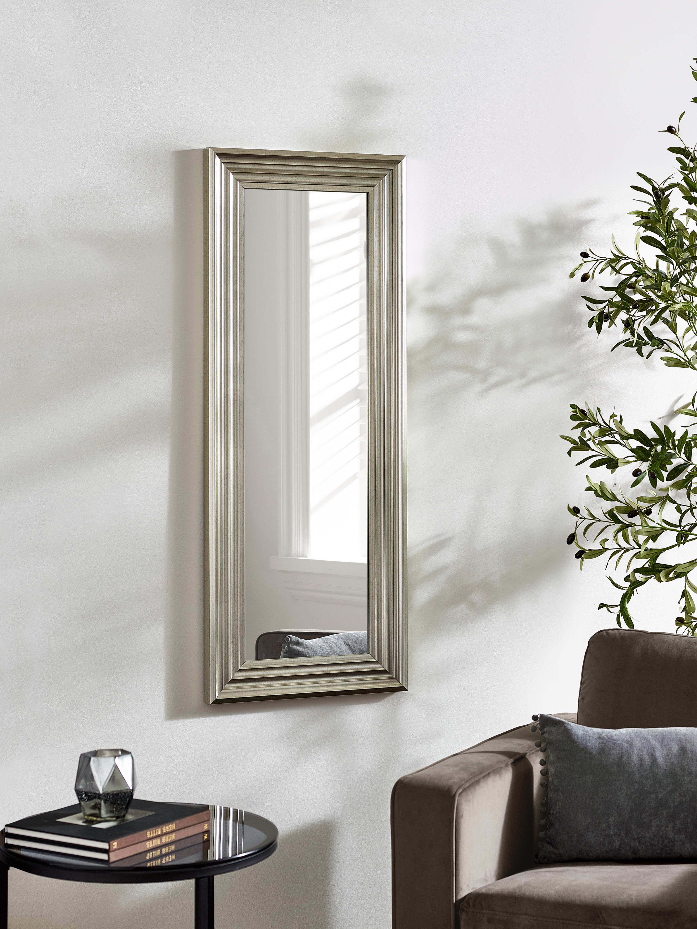 Tokyo Pewter Tall Rectangular Dressing Mirror