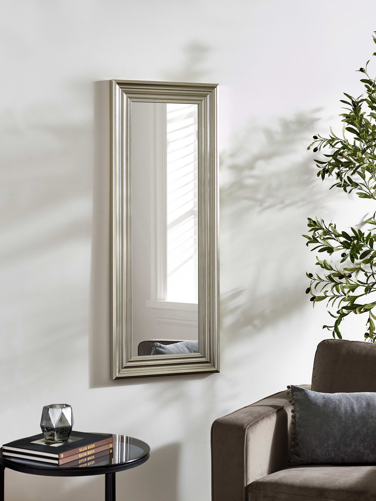 Tokyo Pewter Tall Rectangular Dressing Mirror