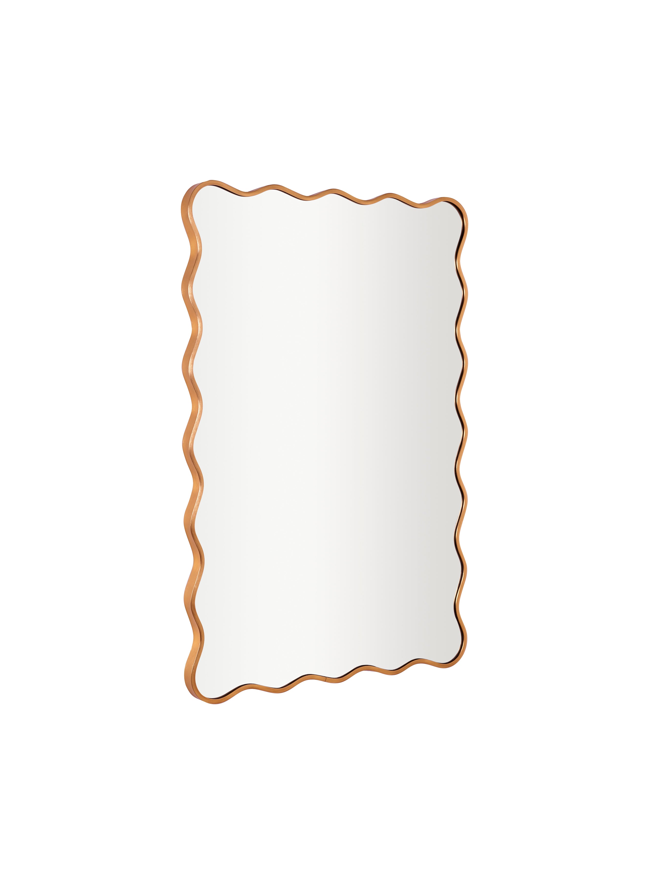 Stevie Wavy Edge Wall Mirror – Gold