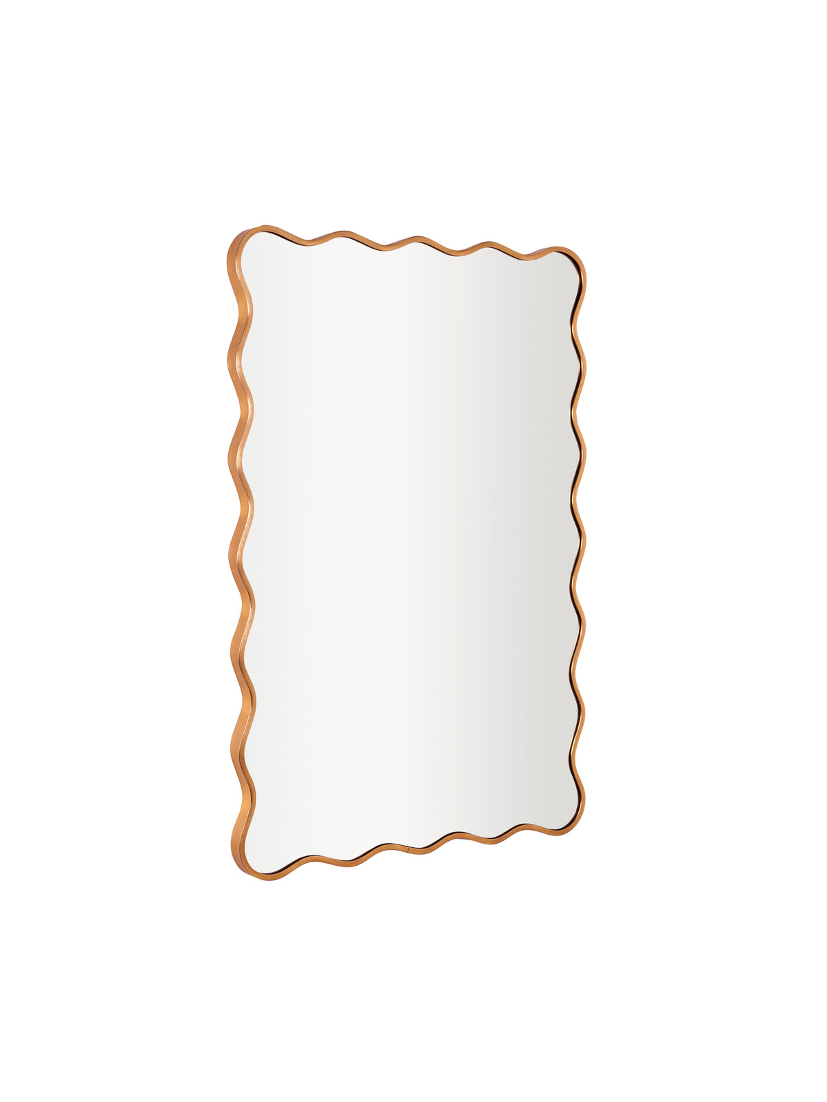 Stevie Wavy Edge Wall Mirror – Gold