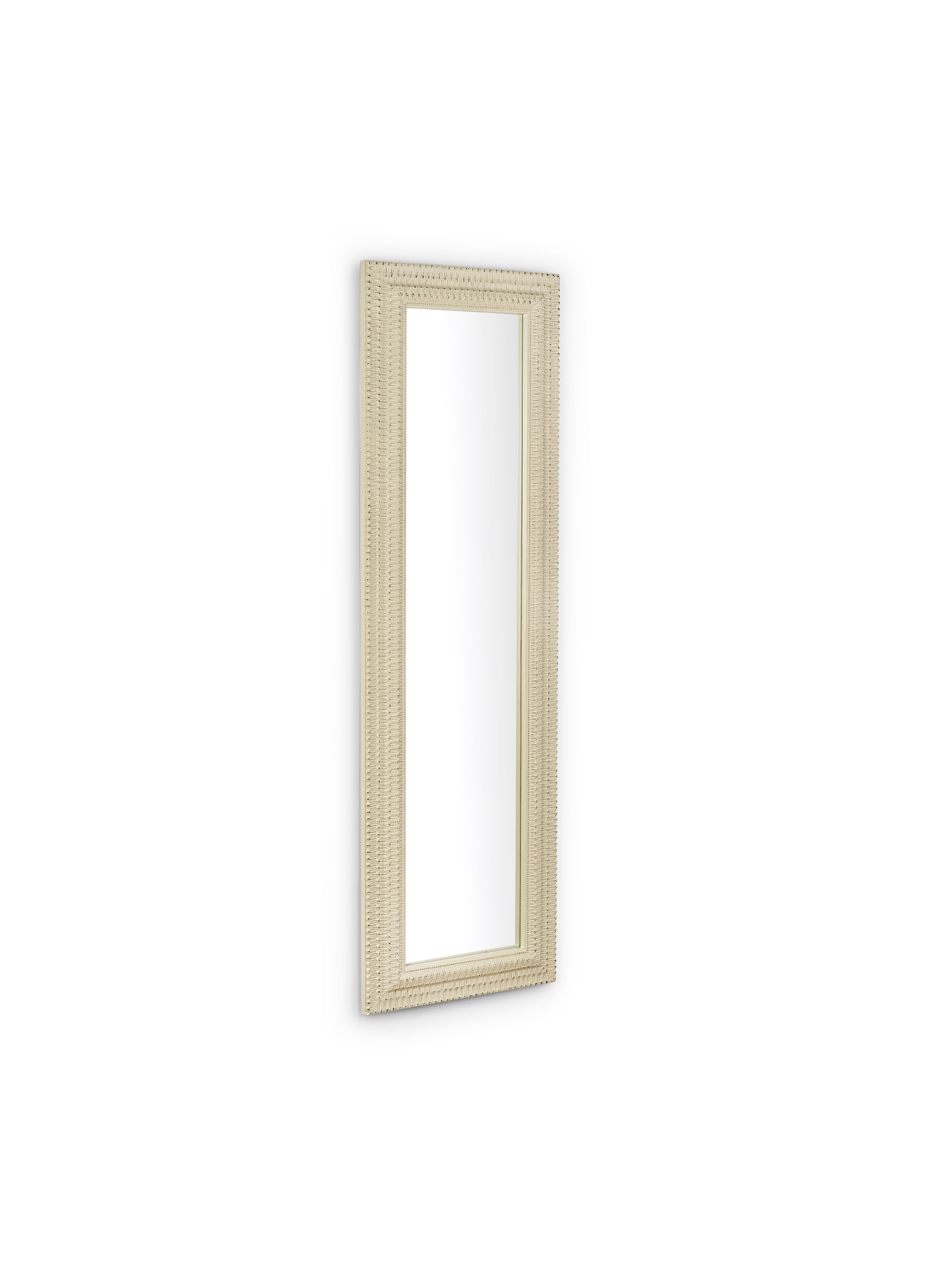 Alanis Rectangular Wall Mirror – White