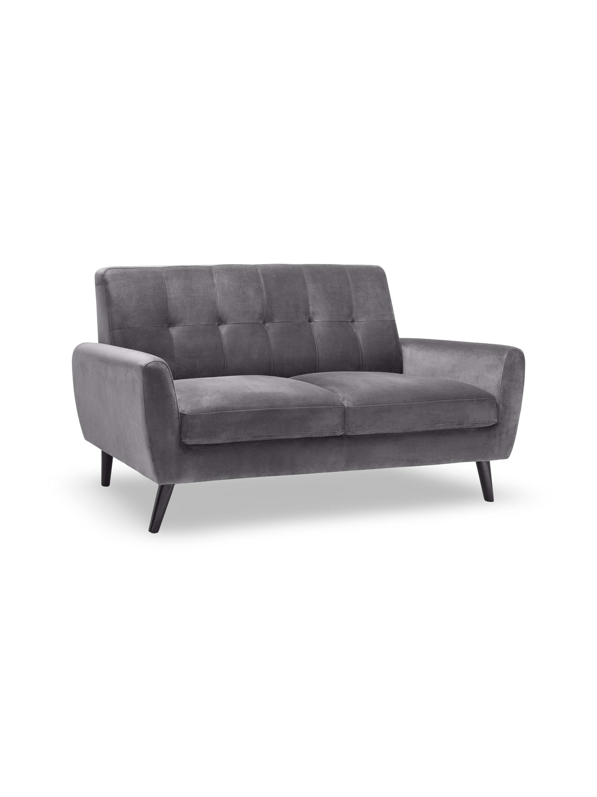 Monza 2 Seater In Dark Grey Velvet