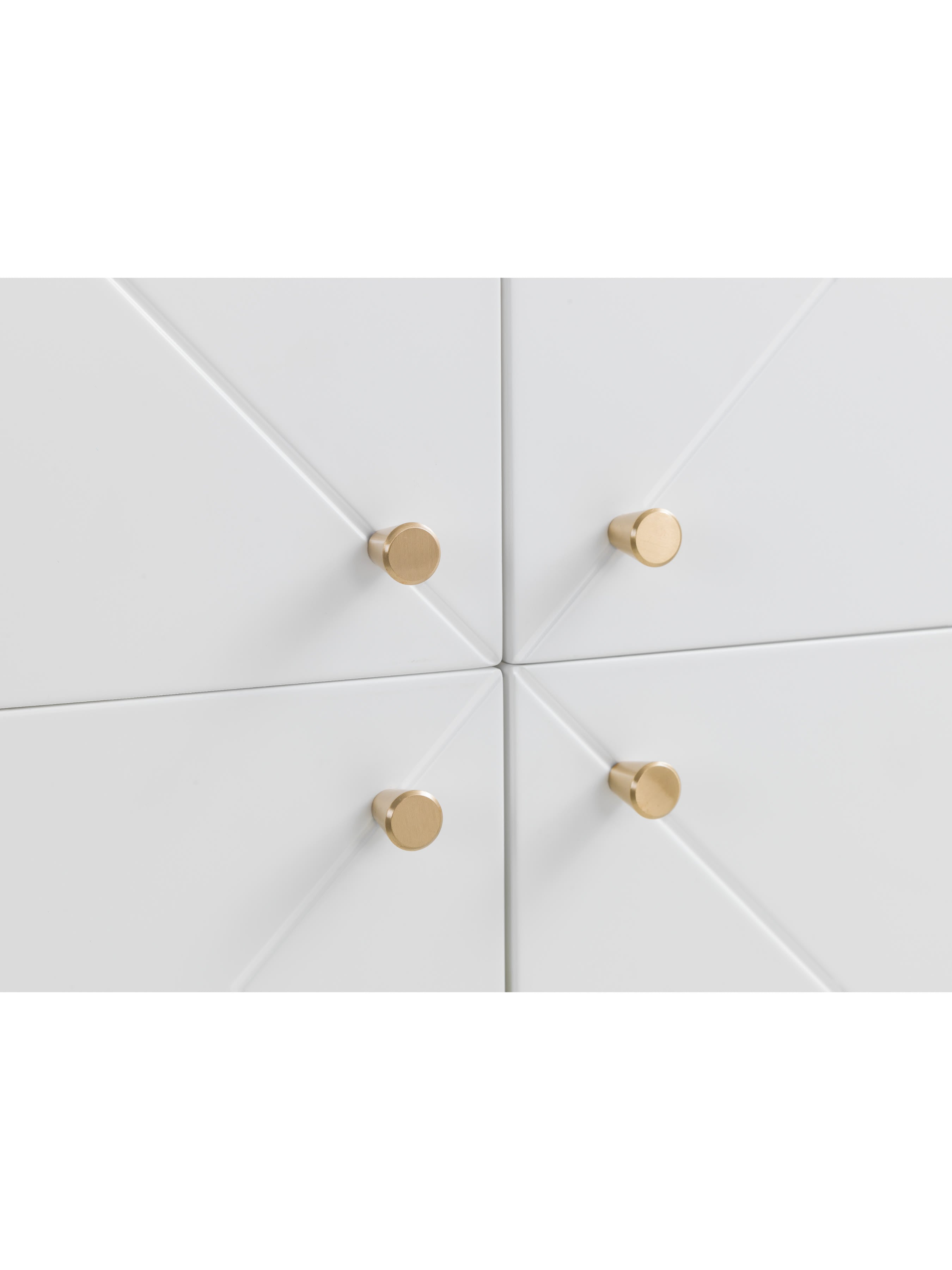 Moritz 4 Door Cabinet – Oak & White – White and Oak Effect