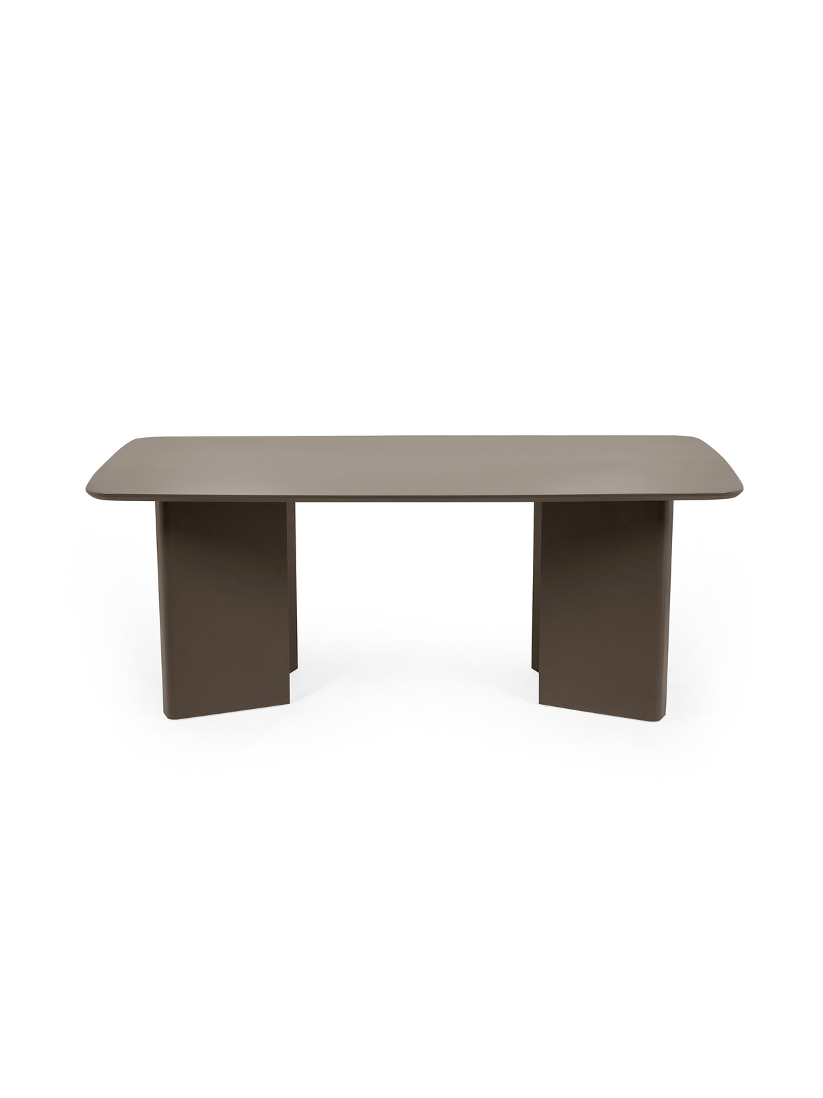 Moro Rectangular Dining Table – Matt Chocolate Brown
