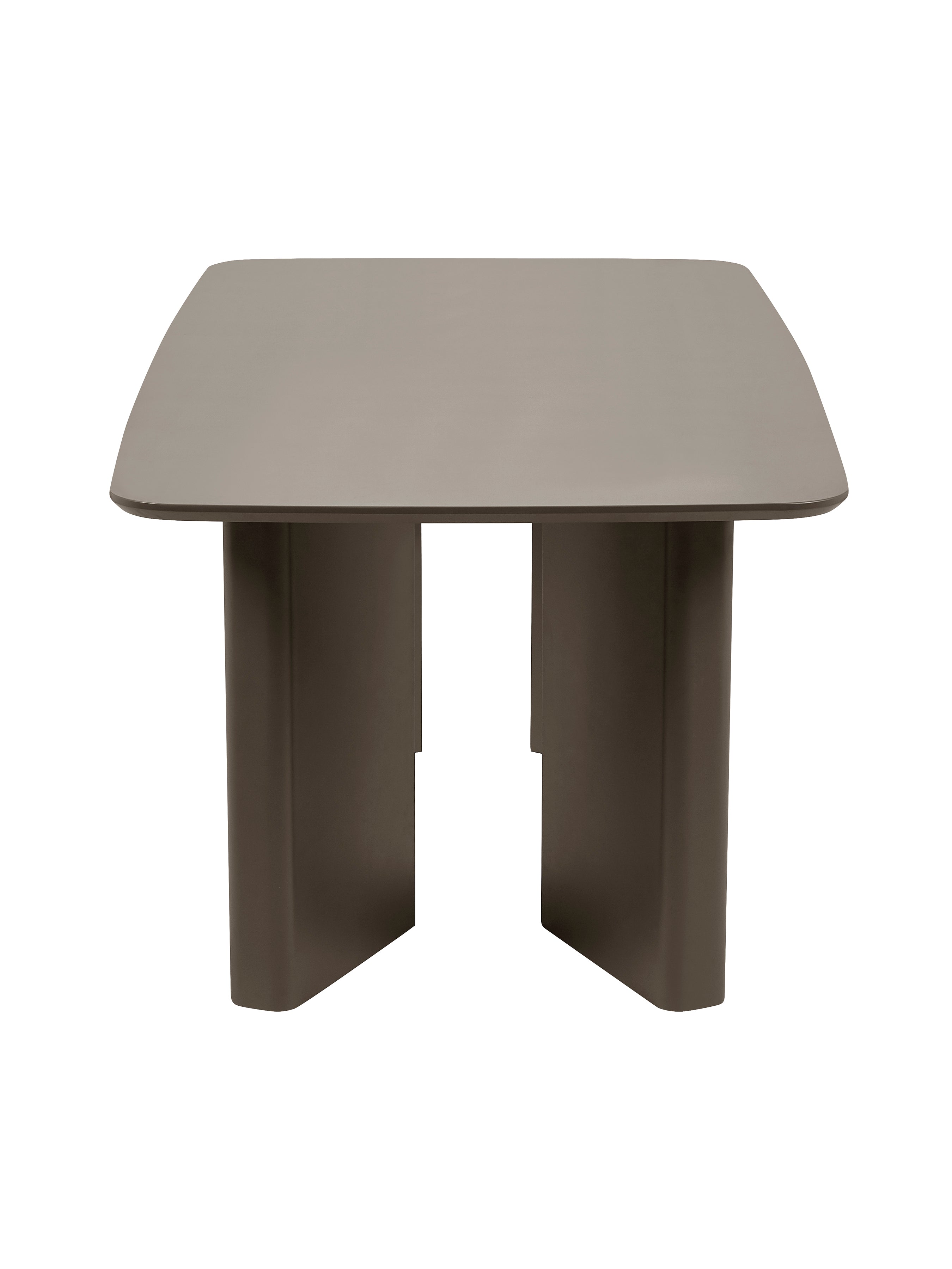 Moro Rectangular Dining Table – Matt Chocolate Brown