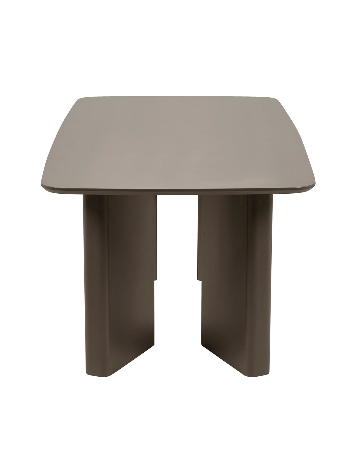 Moro Rectangular Dining Table – Matt Chocolate Brown