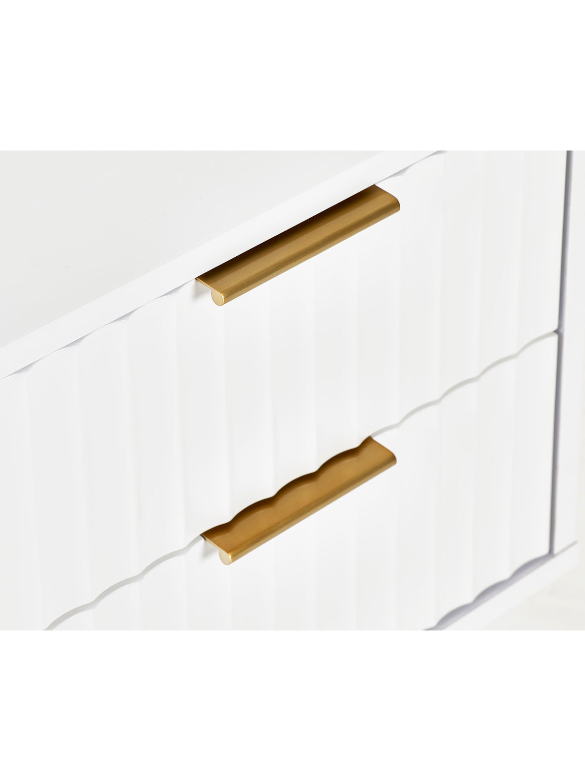 Murano 2 Drawer Bedside - Matt White