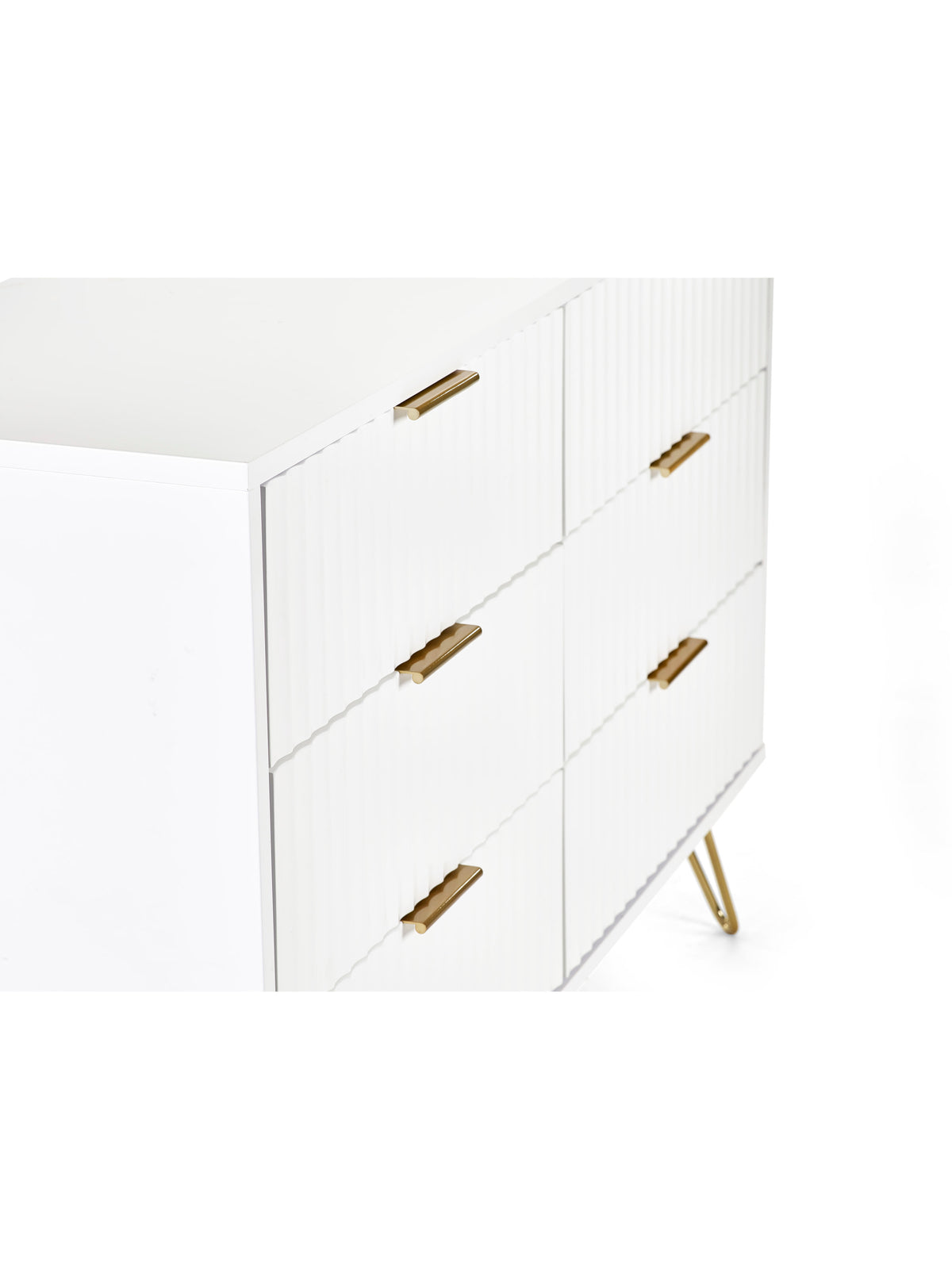 Murano 6 Drawer Chest - Matt White
