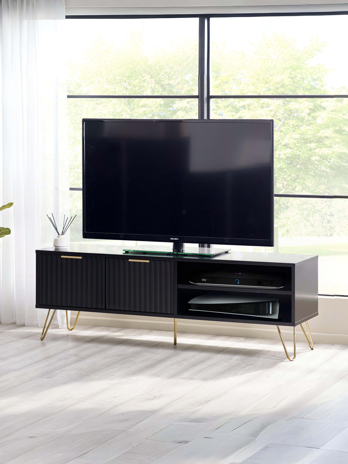 Murano Tv Unit - Matt Black