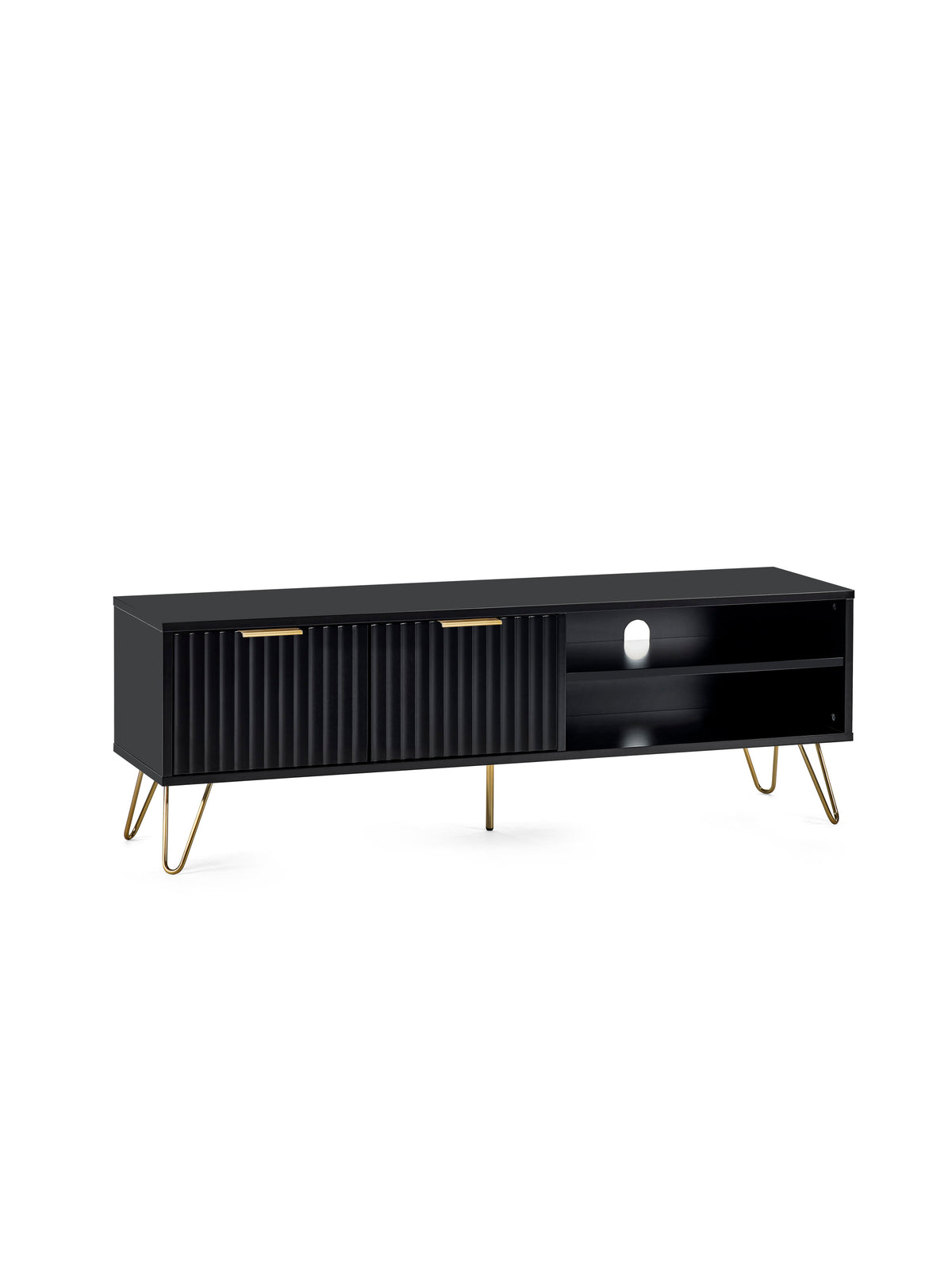 Murano Tv Unit - Matt Black