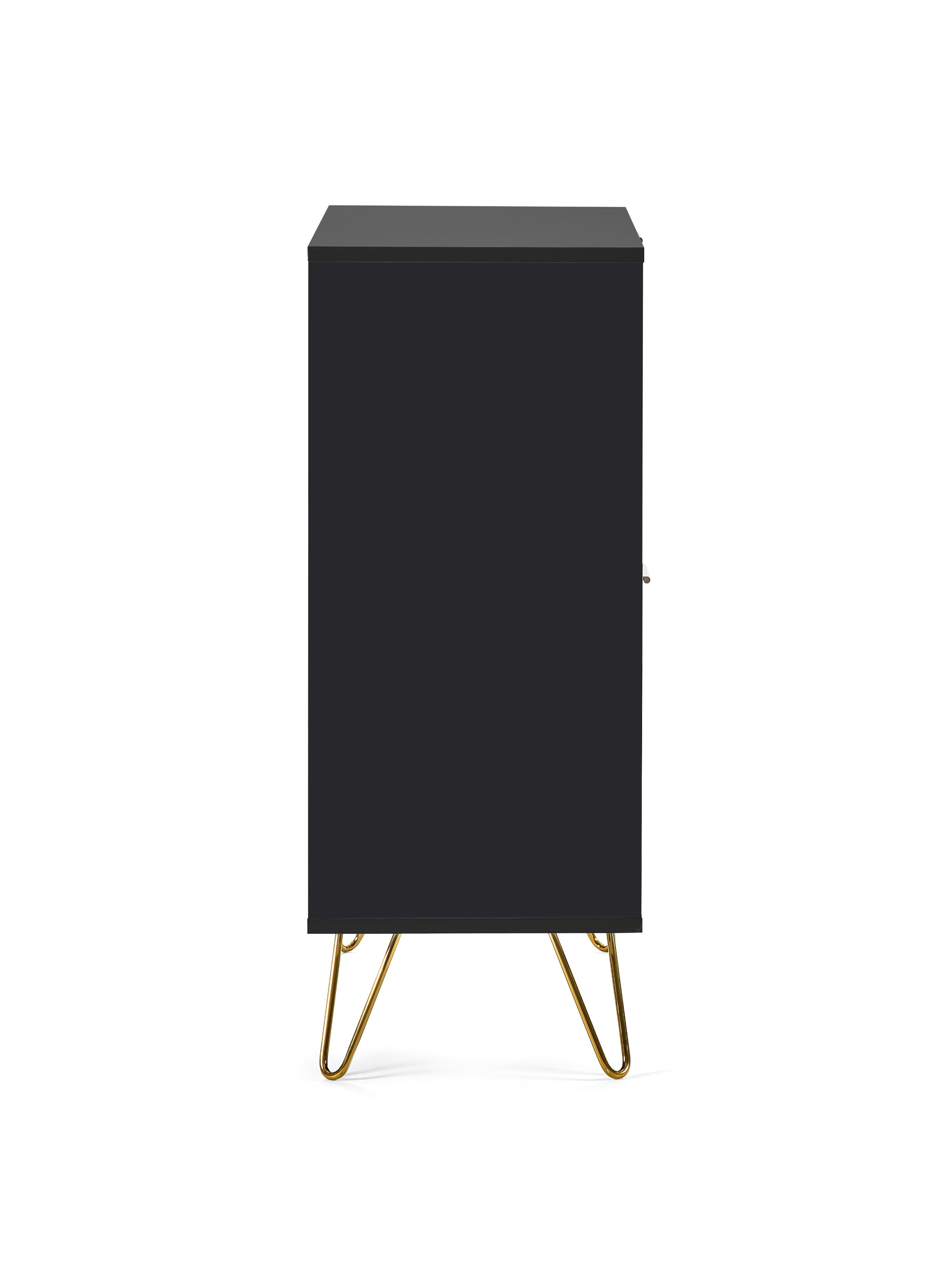 Murano 2 Door 2 Drawer Sideboard – Matt Black