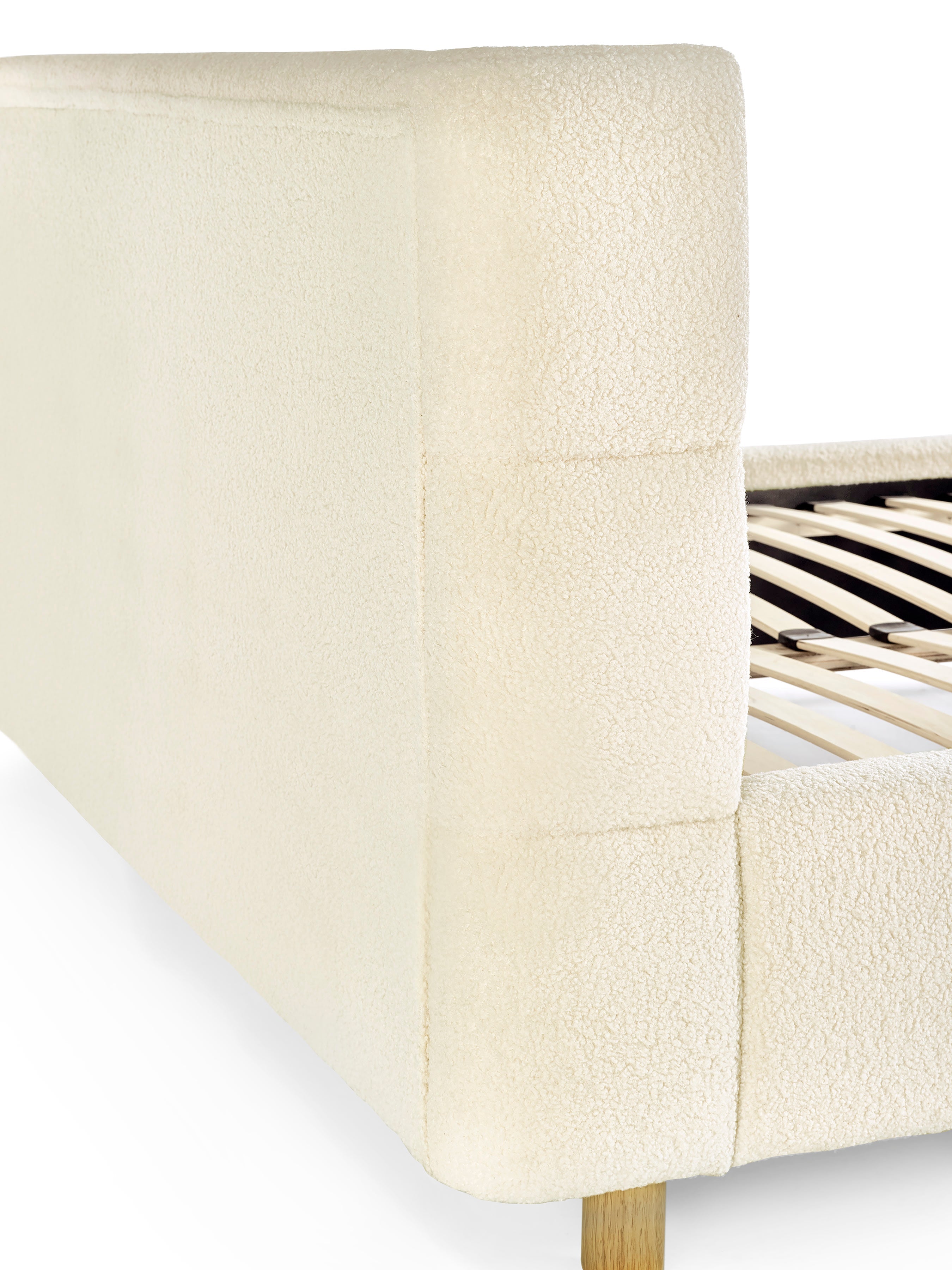 Oberon Boucle Bed Frame – Julian Bowen, view 7