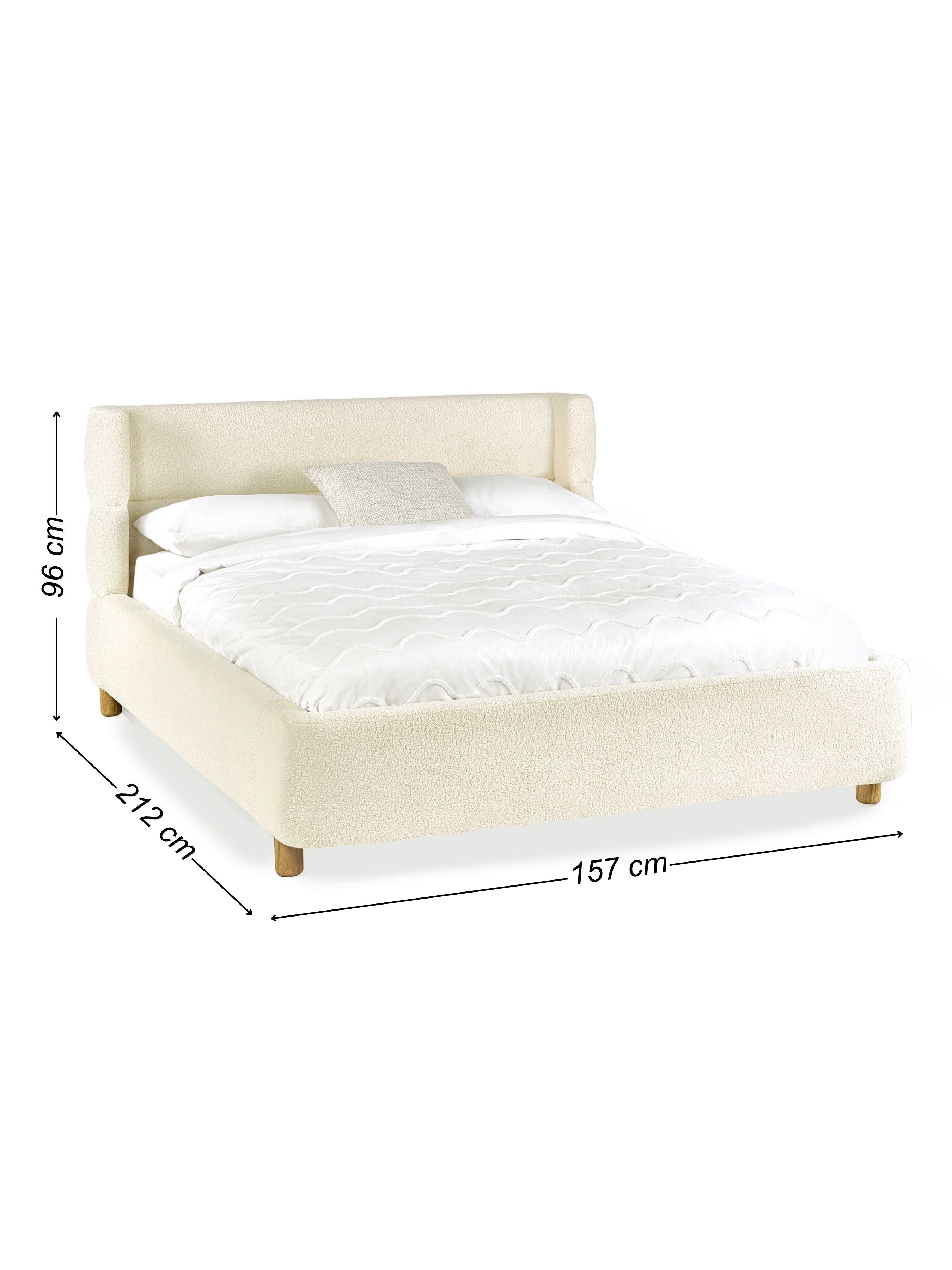 Oberon Boucle Bed Frame – Julian Bowen, view 5