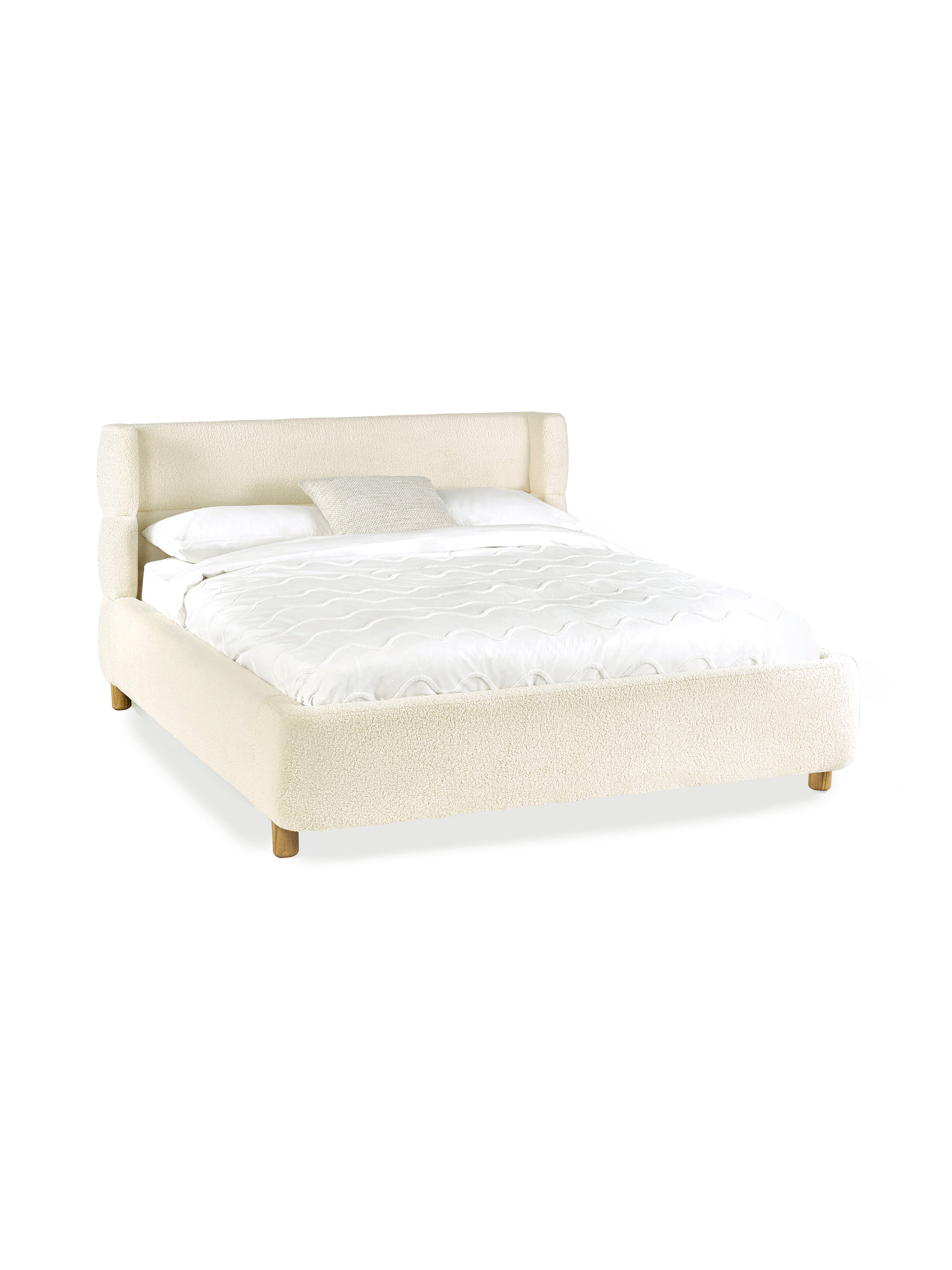 Oberon Boucle Bed Frame – Julian Bowen