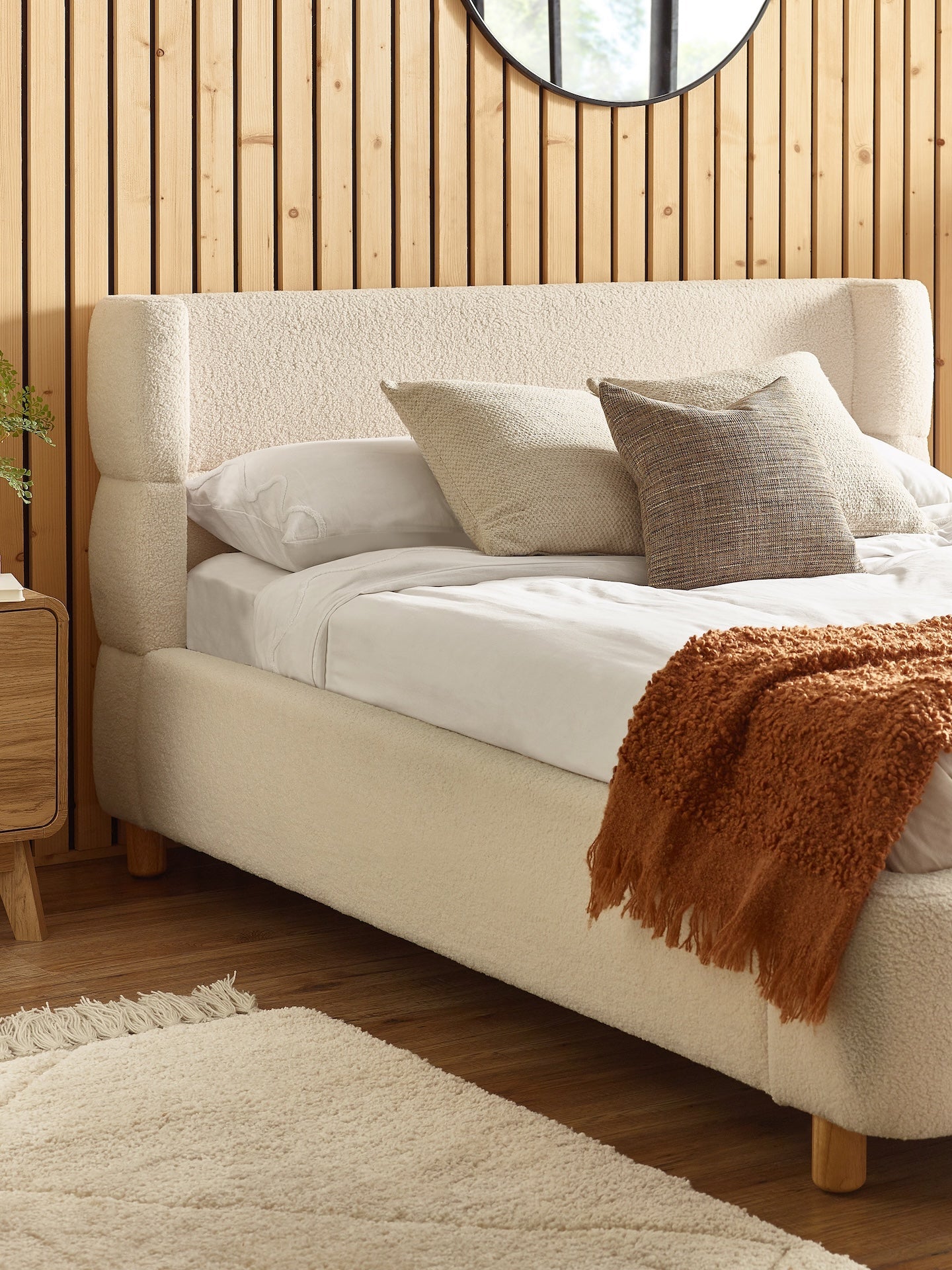 Oberon Boucle Bed Frame – Julian Bowen, view 11