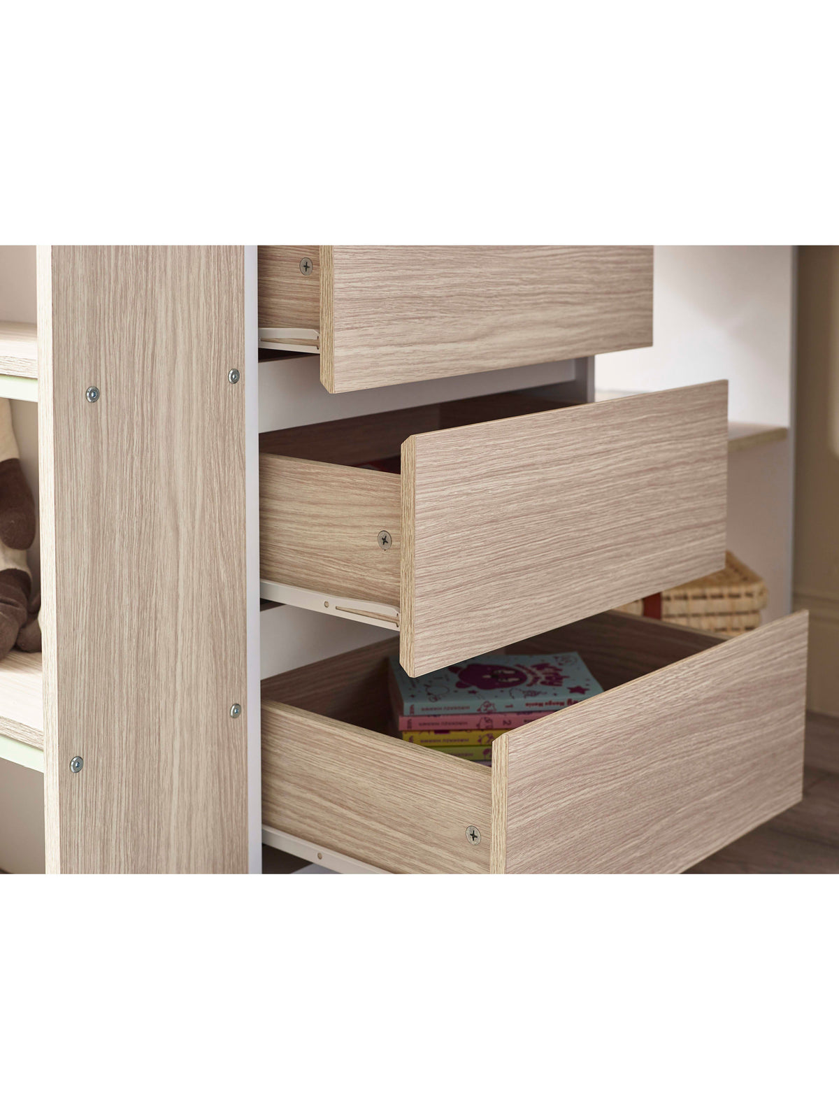 Ocean Highsleeper Pale Wood & White