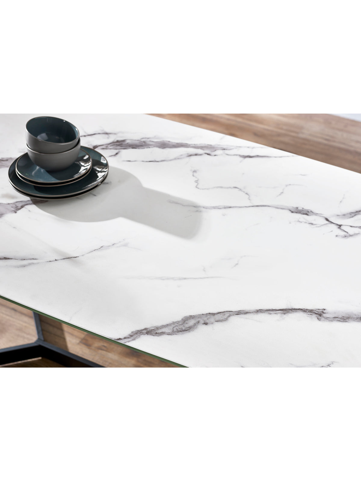 Olympus Dining Table - White Marble