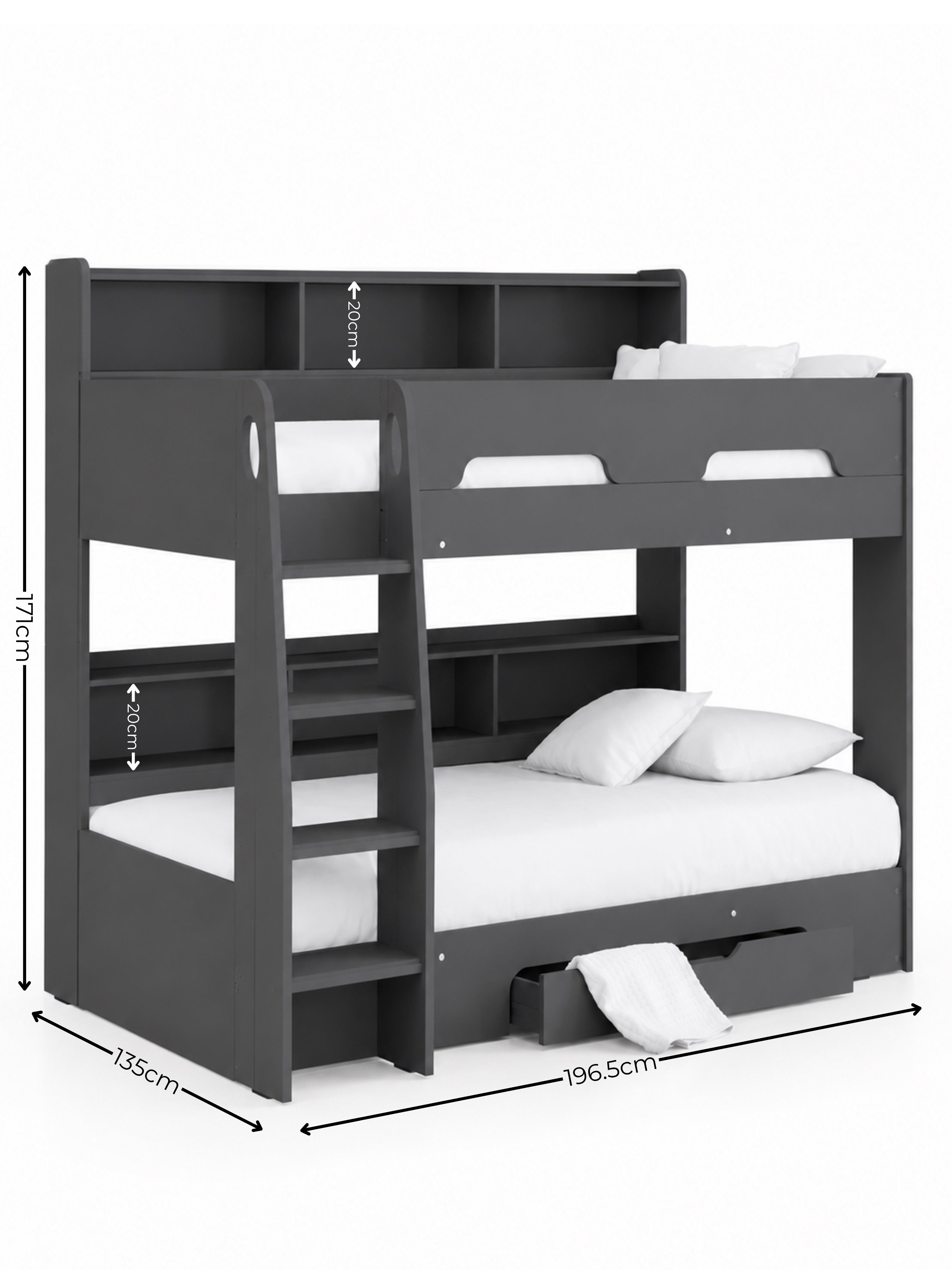 Orion Bunk Bed – Anthracite