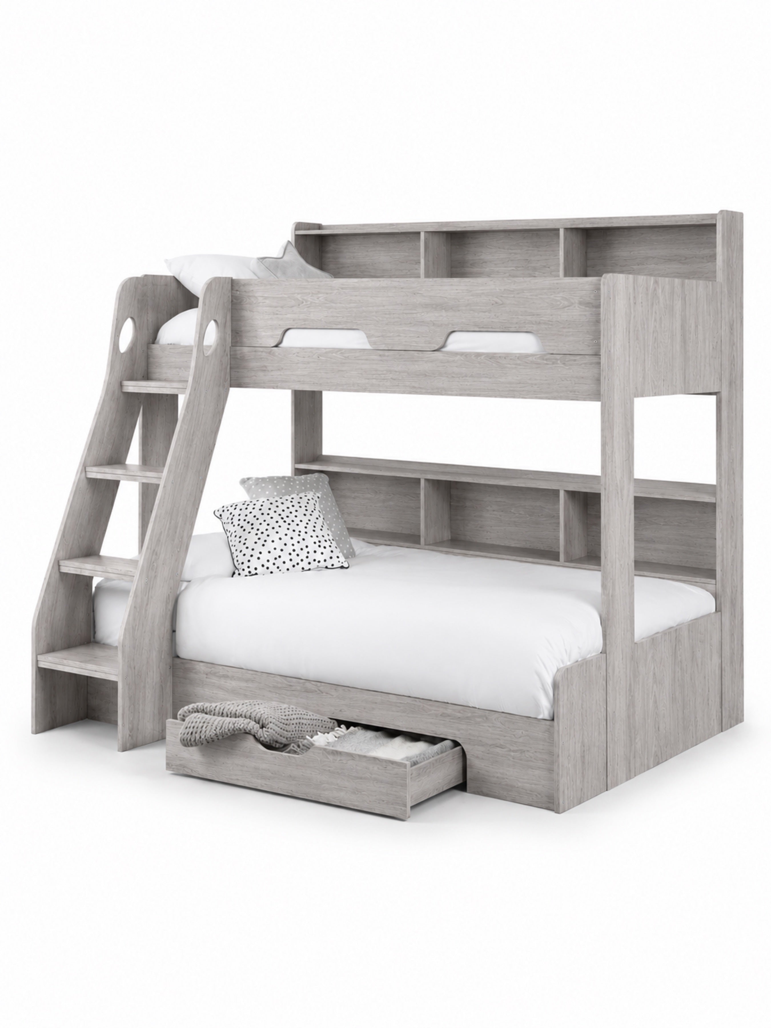 Orion Triple Sleeper Bunk Bed – Grey Oak Effect