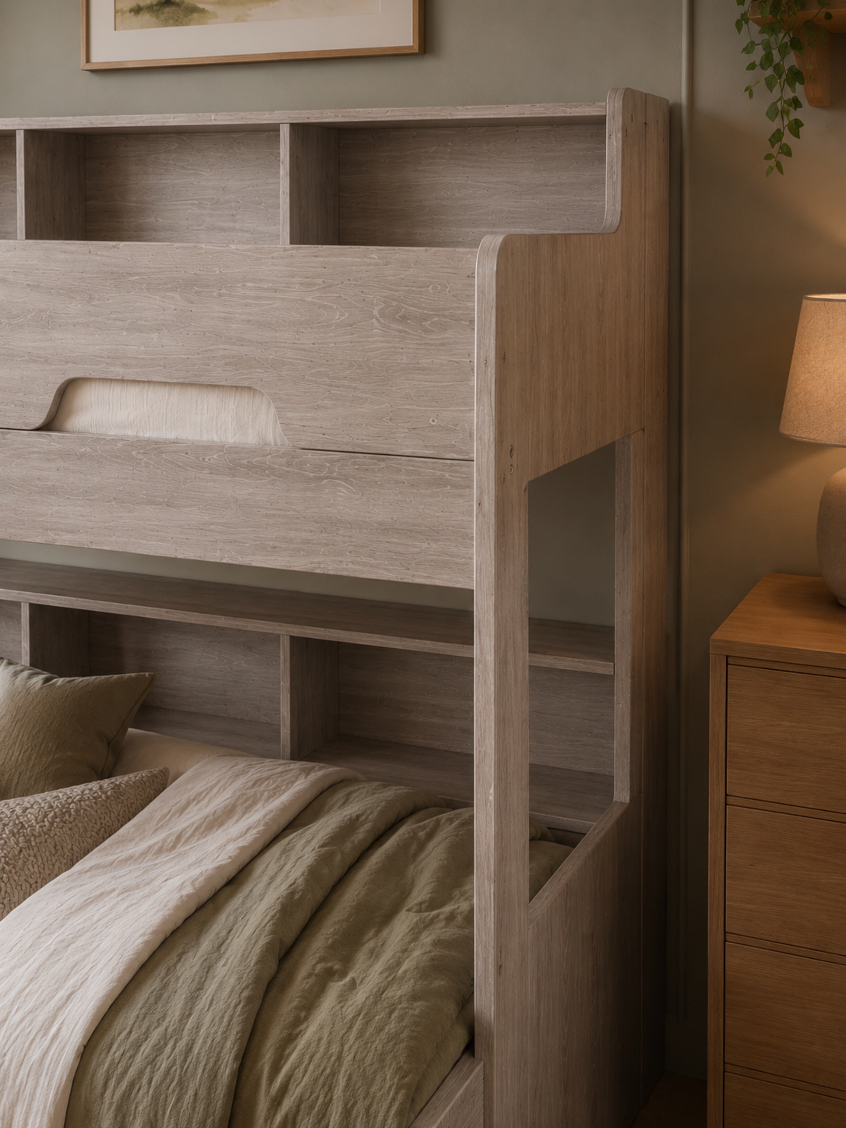 Orion Triple Sleeper Bunk Bed – Grey Oak Effect