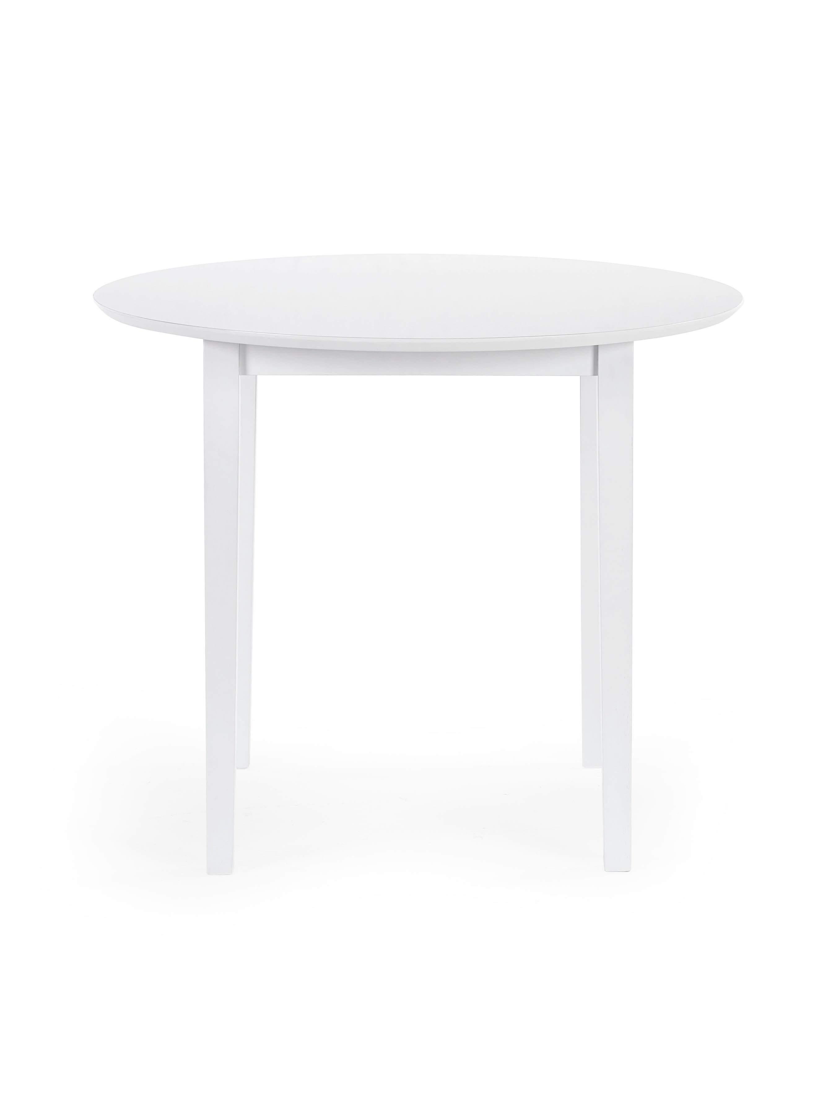 Orwell White Round Table with 4 Chairs Dining Set