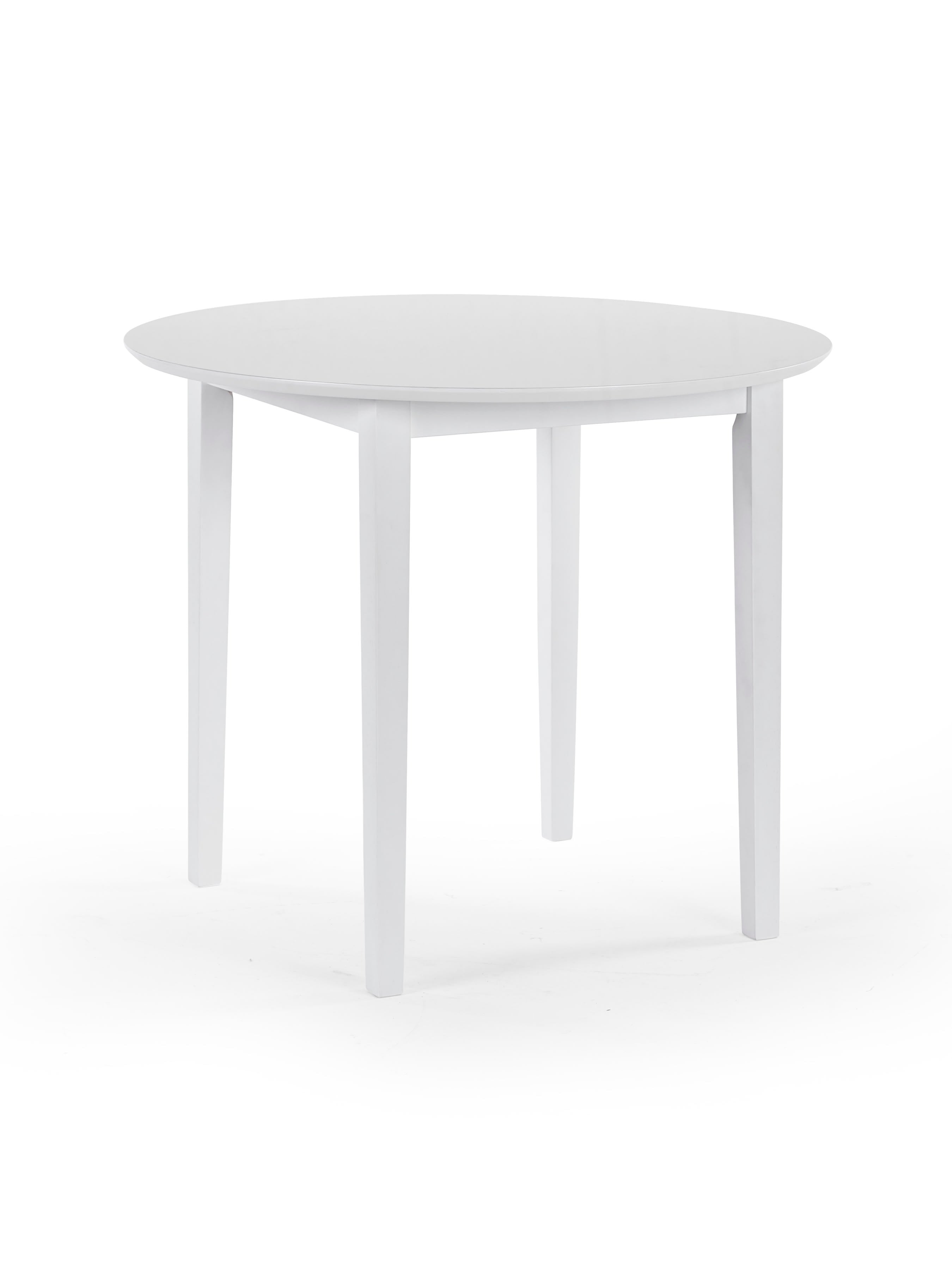 Orwell White Round Table with 4 Chairs Dining Set