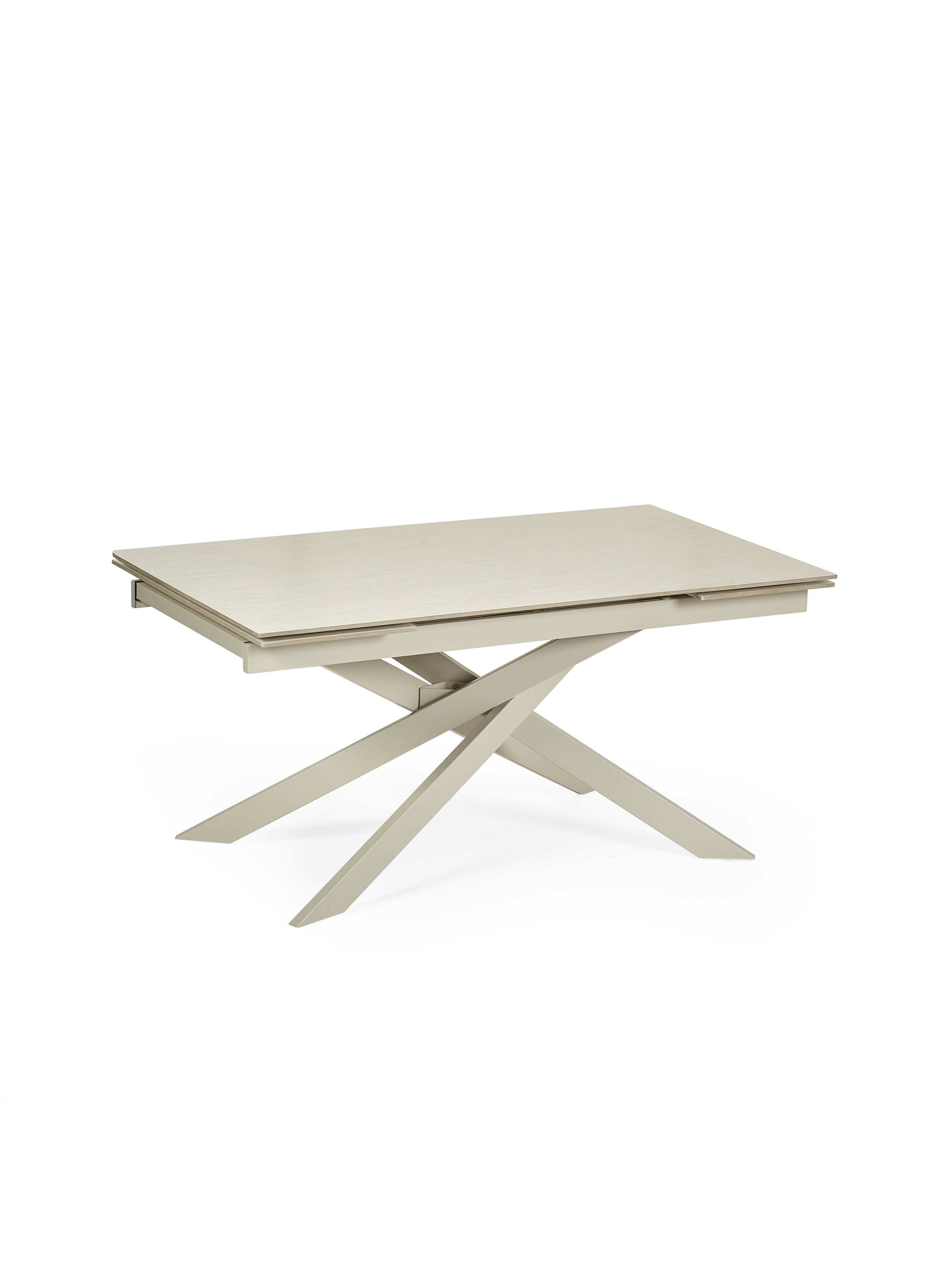 Osaka Stone Effect 160-200cm Rectangular Extending 6-8 Seater Dining Table – Natural Stone Effect