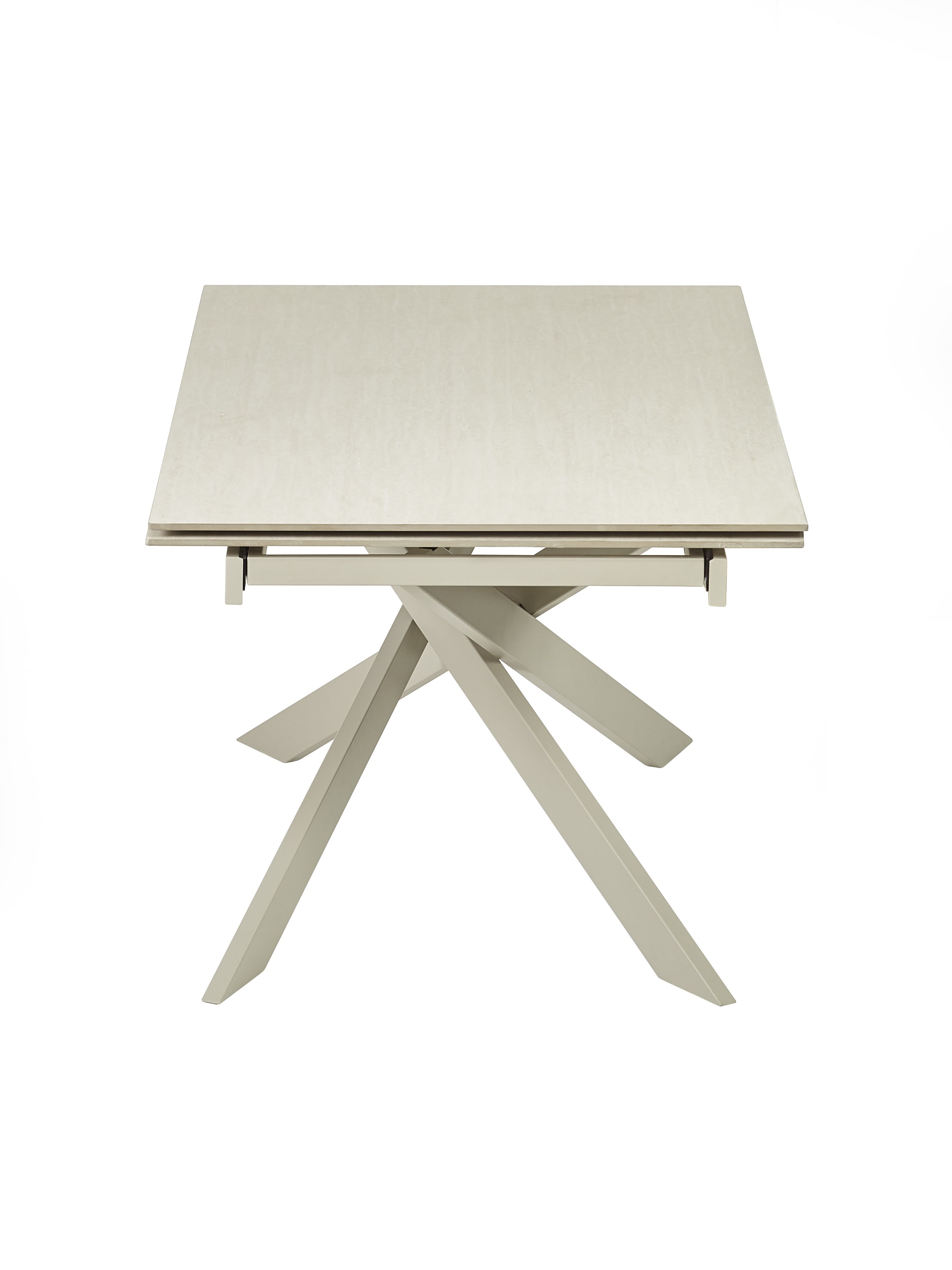 Osaka Stone Effect 160-200cm Rectangular Extending 6-8 Seater Dining Table – Natural Stone Effect