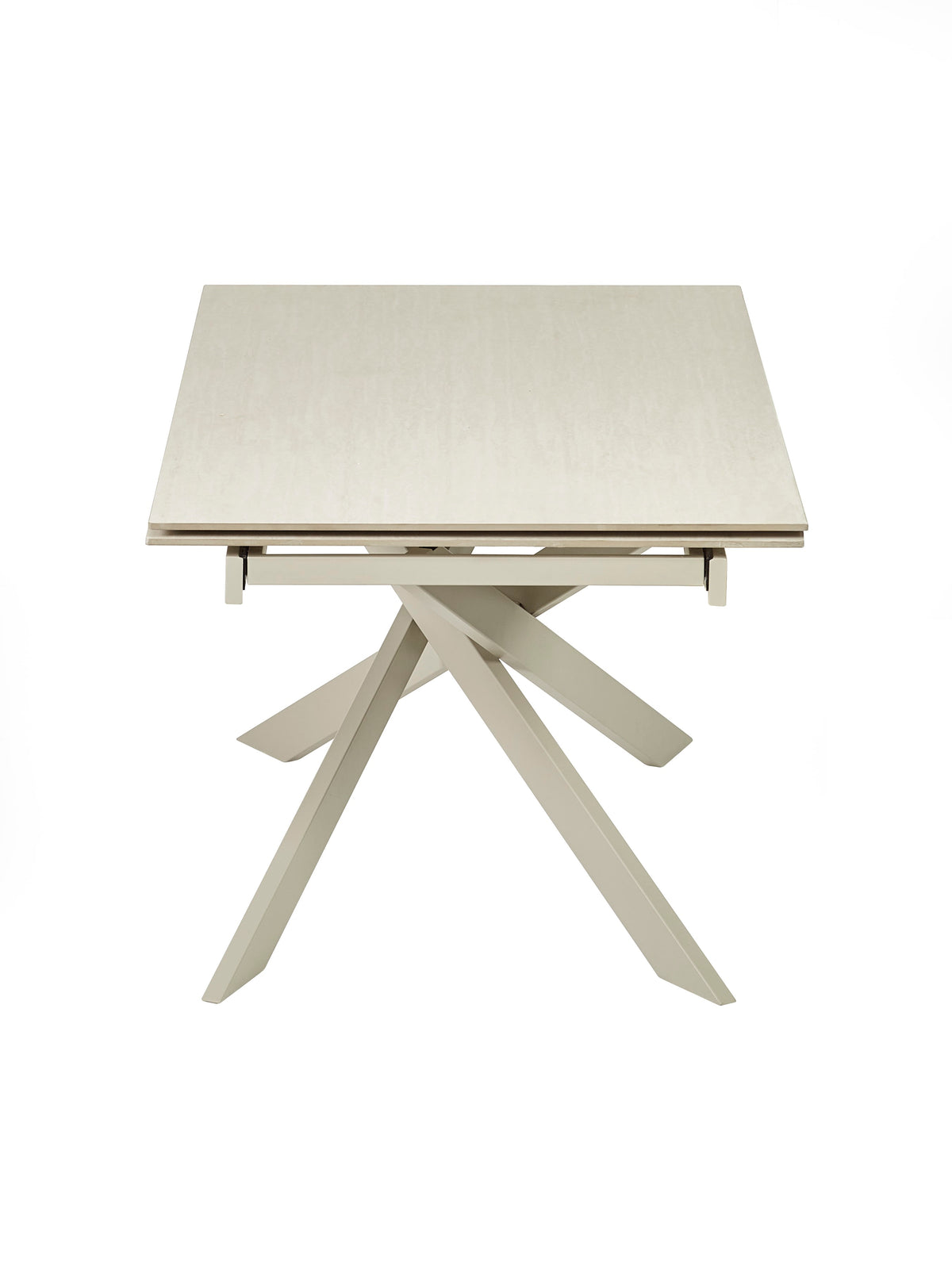 Osaka Stone Effect 160-200cm Rectangular Extending 6-8 Seater Dining Table – Natural Stone Effect