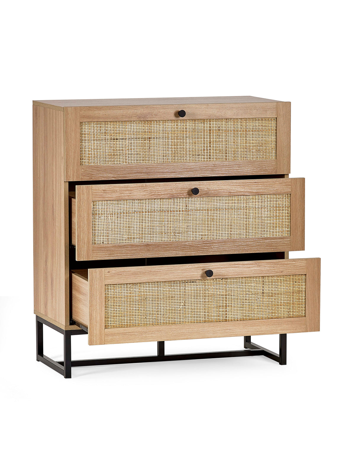 Padstow 3 Drawer Chest - Oak
