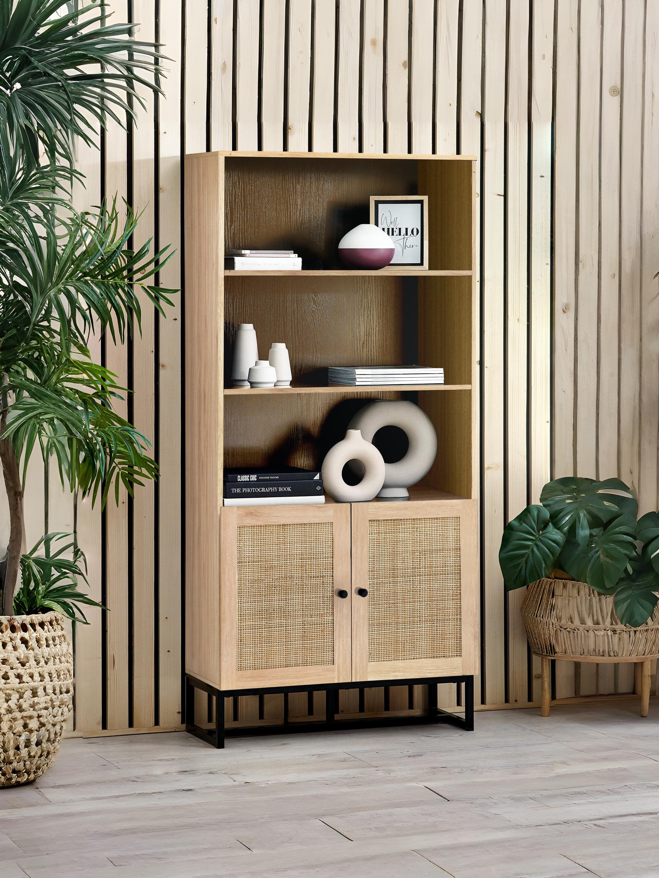 Padstow Tall Bookcase - Oak