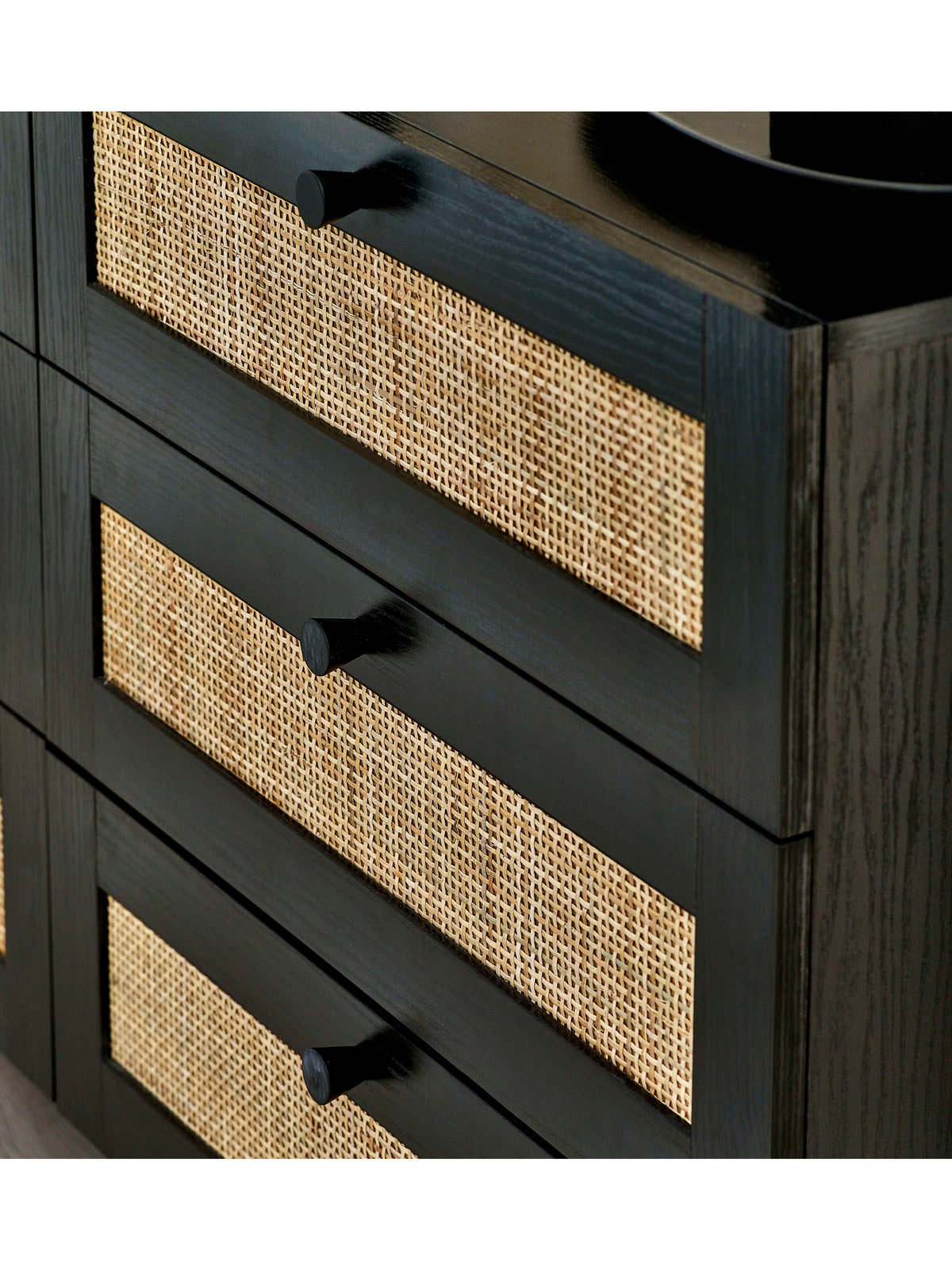 Padstow 6 Drawer Chest - Black