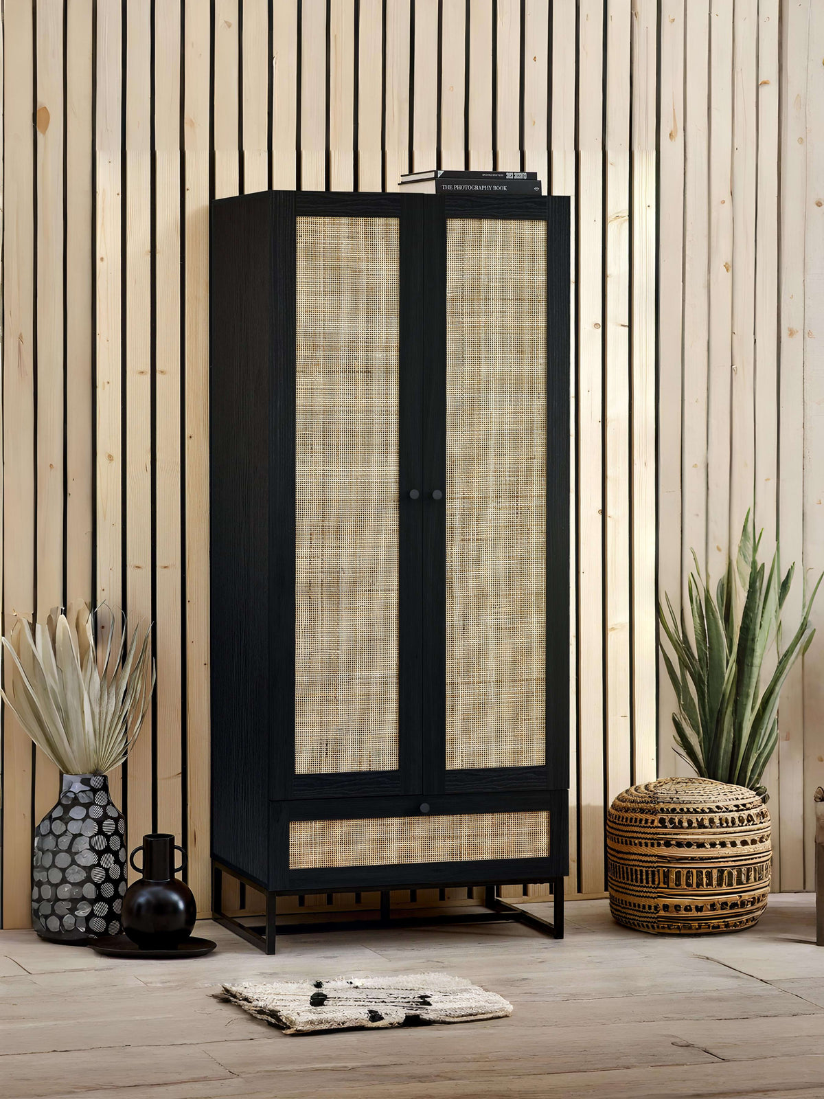 Padstow Wardrobe - Black