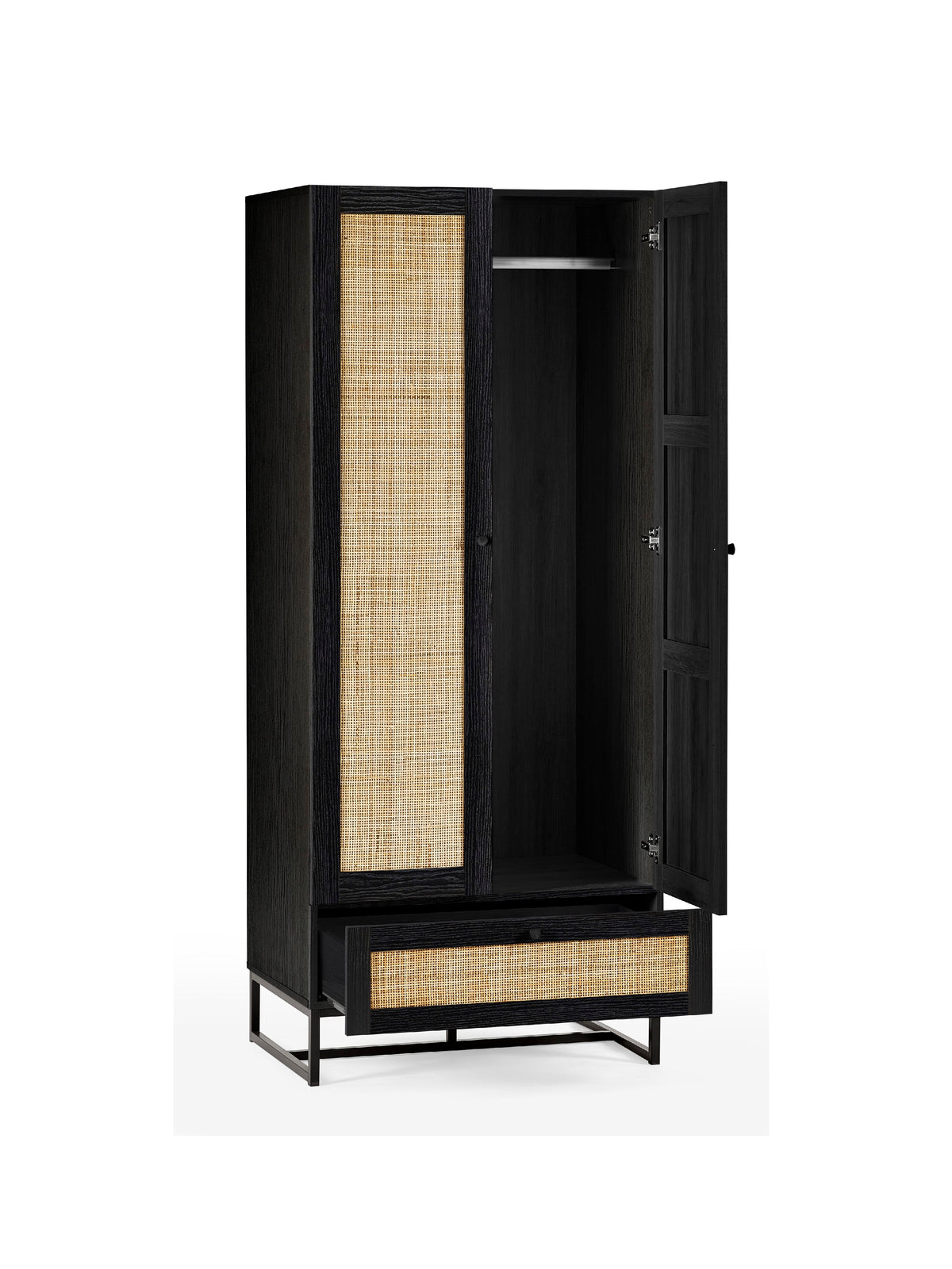 Padstow Wardrobe - Black