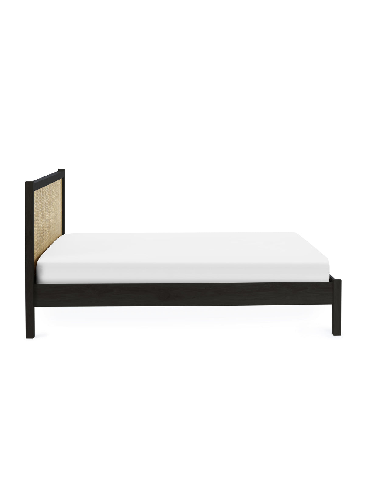 Padstow Rattan Bed - Black
