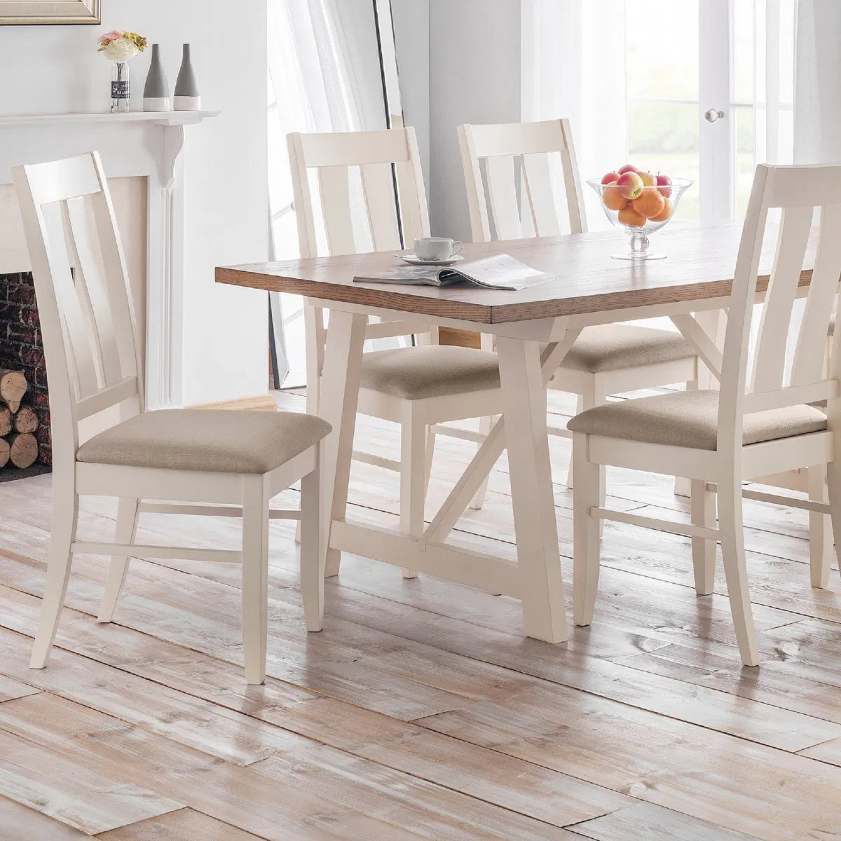Pembroke Dining Chairs - Ivory (Set Of 2) – Julian Bowen, view 2