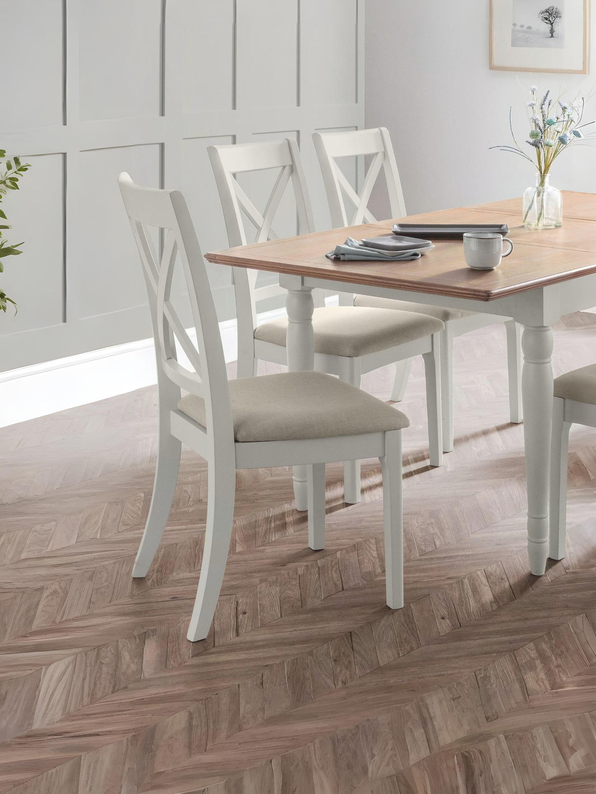 Provence Dining Chairs - Grey (Set Of 2)