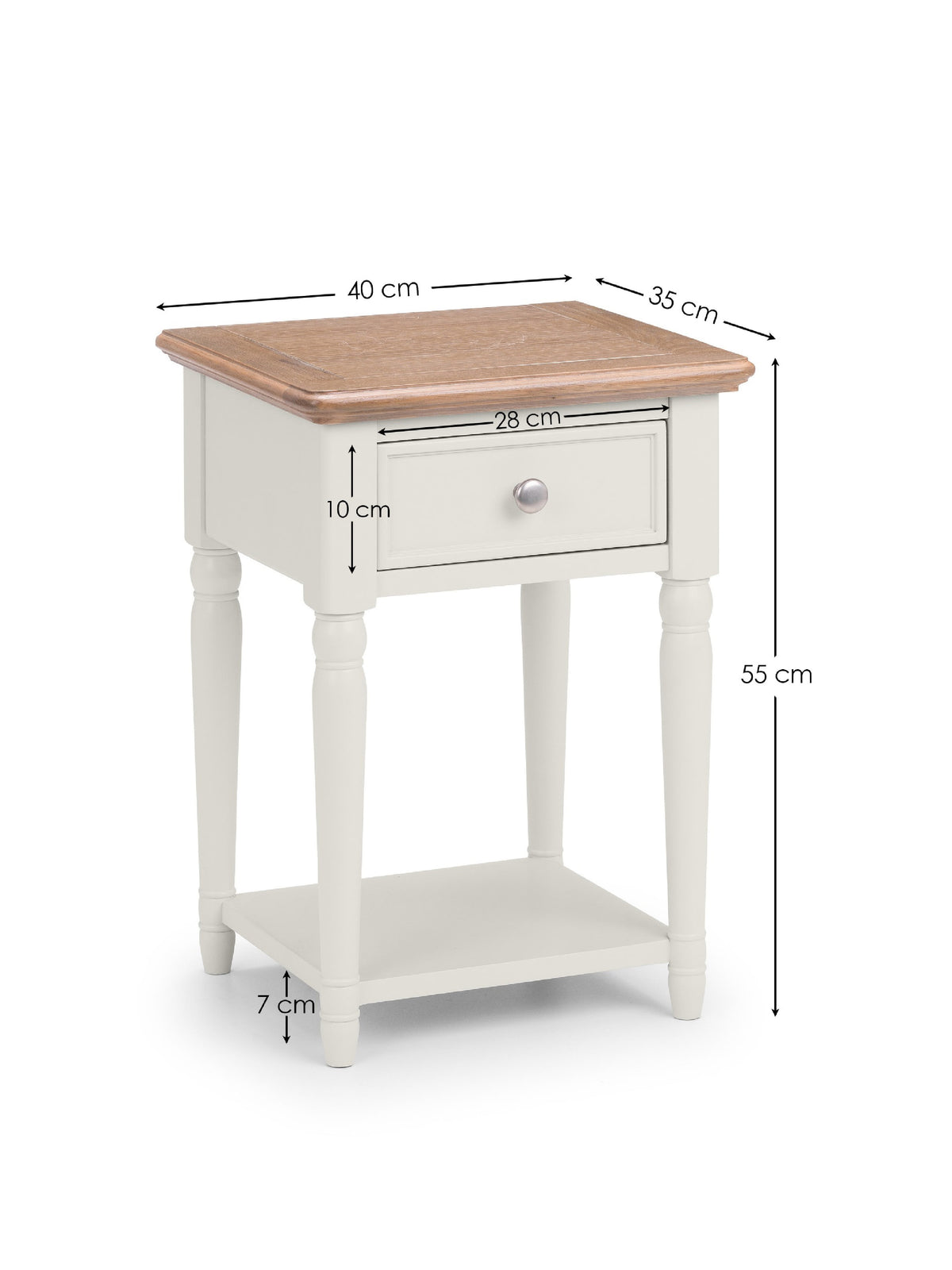 Provence 1 Drawer Lamp Table
